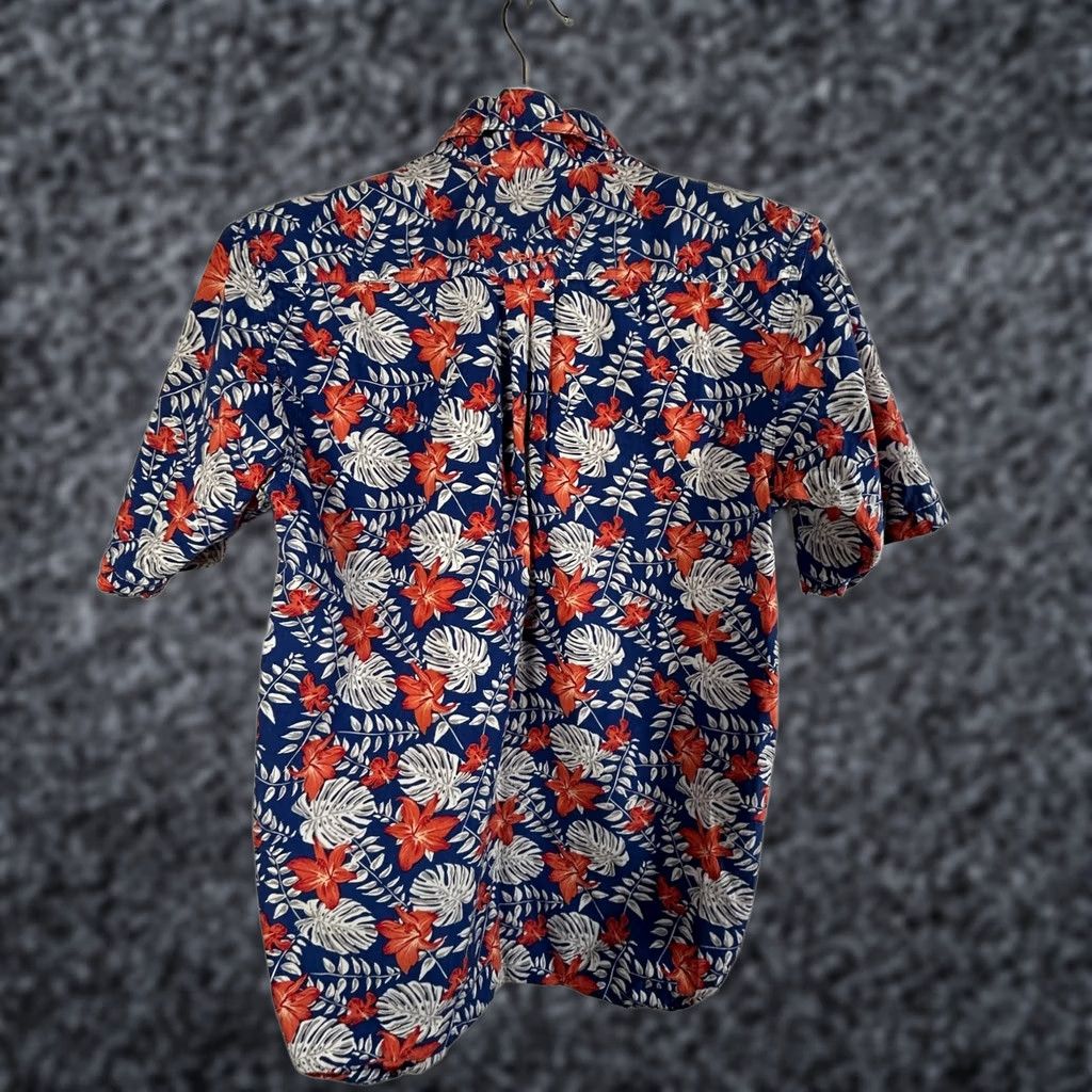 Ariat Ariat Men Floral Hawaiian Shirt XS Blue Tropical Short Sleeve Button Down Cotton Size US XS / EU 42 / 0 - 1 Thumbnail