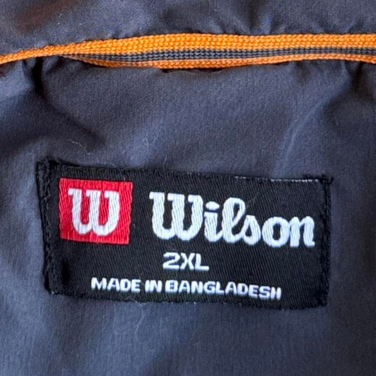 Japanese Brand × Vintage × Wilson Crazy Y2K Wilson Skater Tech Cyber Grunge Windbreaker Jacket Size US XXL / EU 58 / 5 - 4 Thumbnail