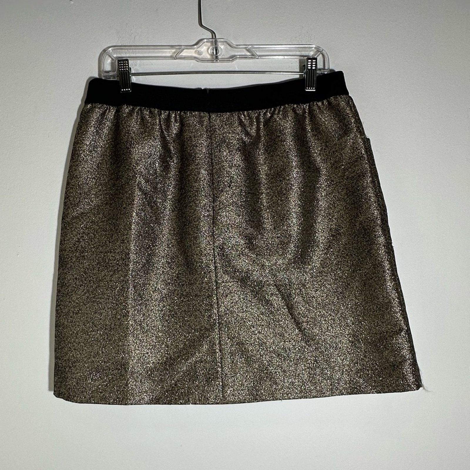 Cynthia Rowley Cynthia Rowley Metallic Gold Mini Skirt Size 36" / US 14 / IT 50 - 2 Thumbnail