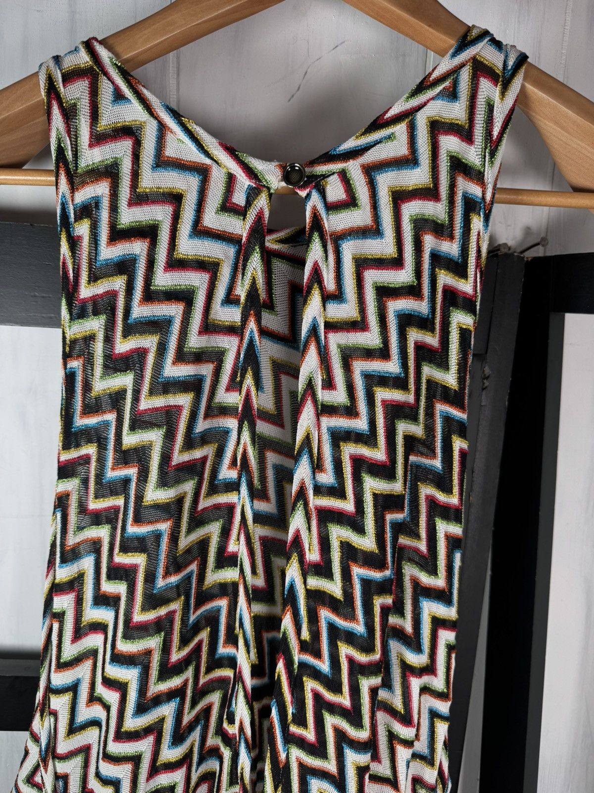 Missoni Missoni Mare Rainbow & Black Zigzag Romper, Size 42 Size 28" / US 6 / IT 42 - 7 Thumbnail