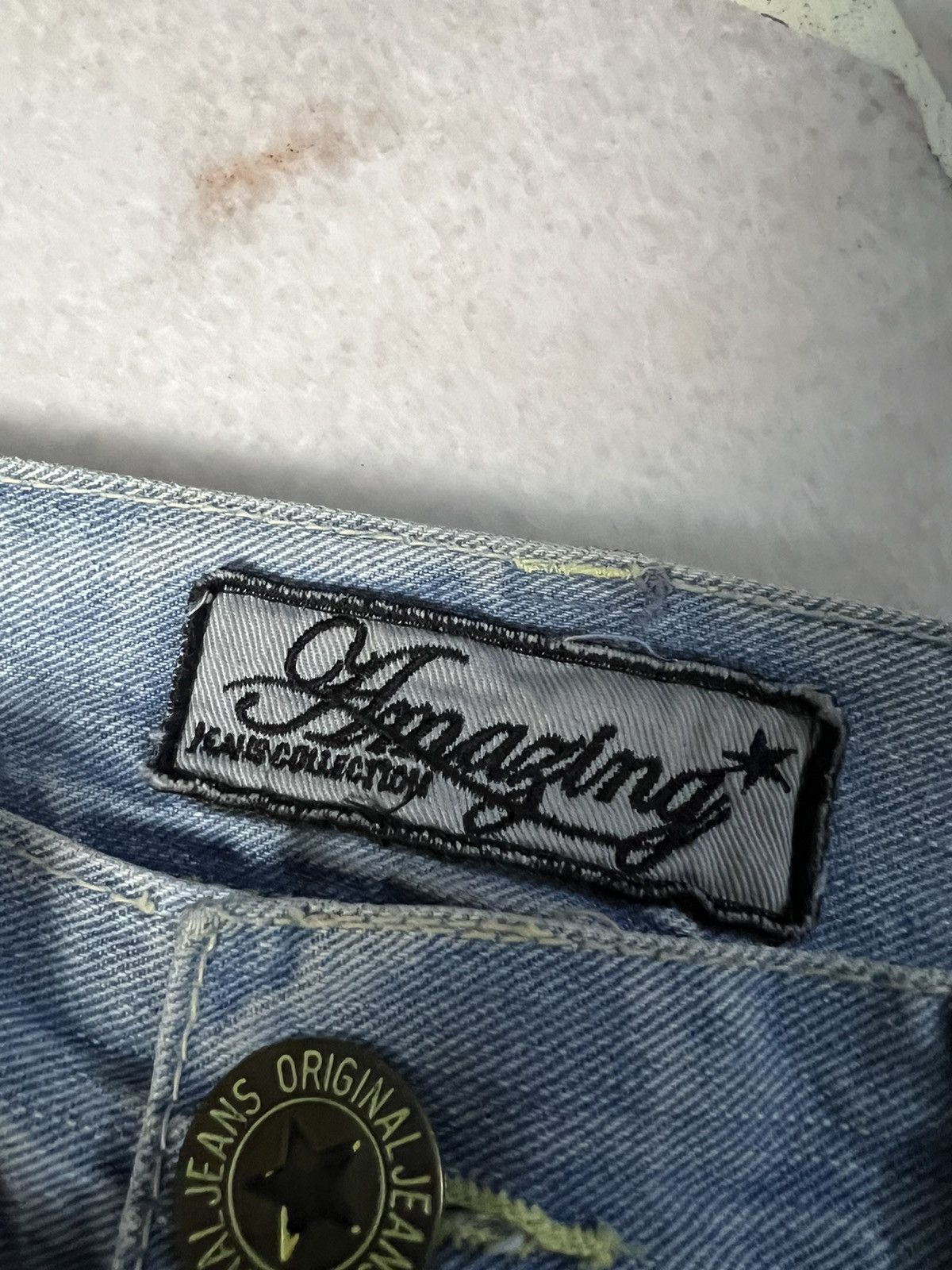 If Six Was Nine AMAZING DISTRESSED JEANS RARE Size US 33 - 10 Thumbnail