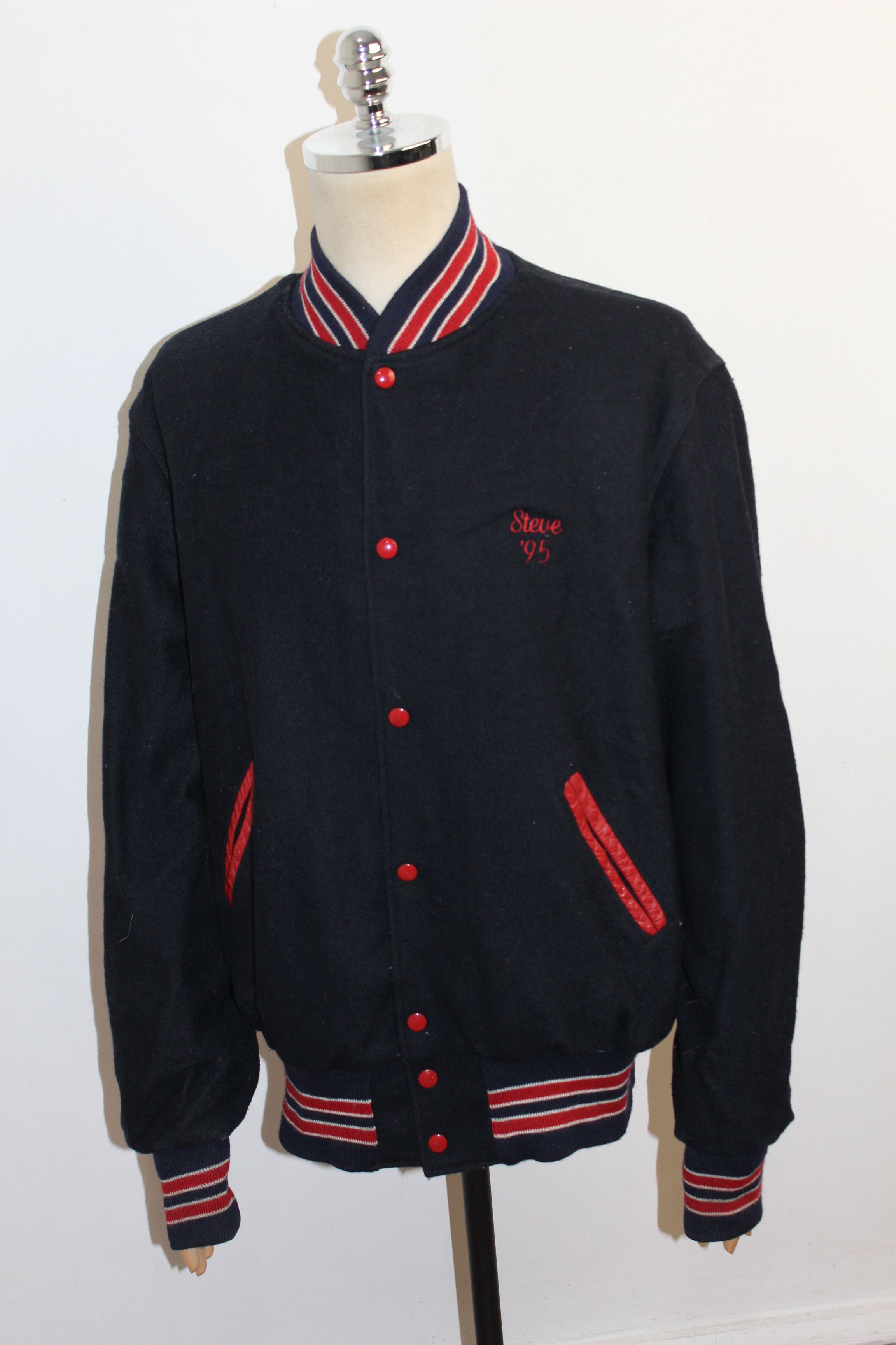 Holloway Holloway Huntington Vintage Collage Wool 95's Jacket Size US XL / EU 56 / 4 - 5 Thumbnail