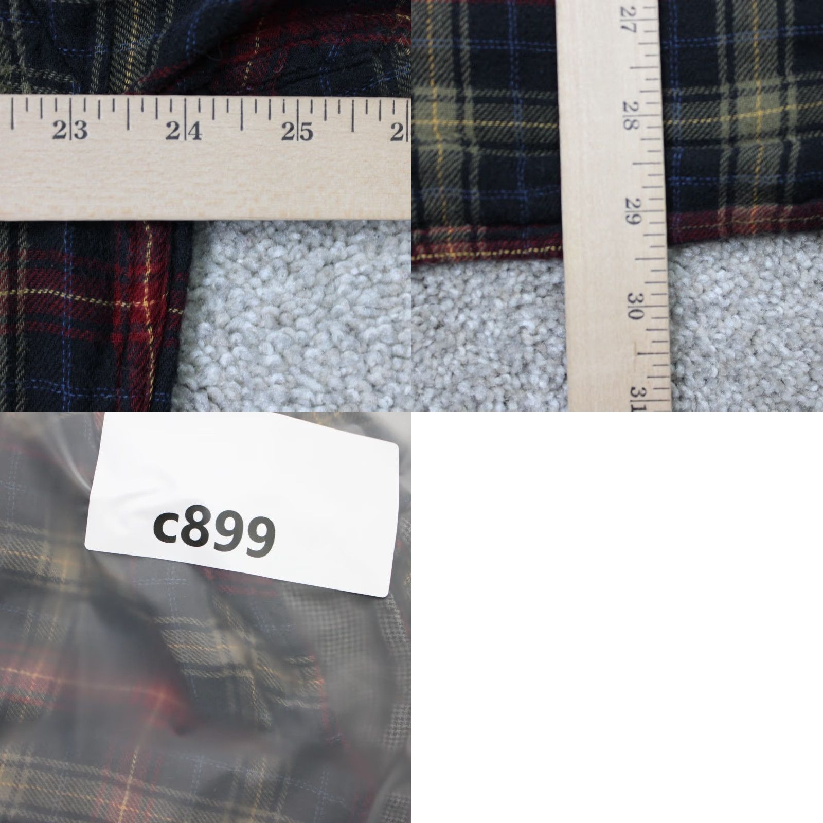 Carbon2Cobalt Carbon2Cobalt Shirt Mens Large Red/Yellow Plaid Flannel 100% Cotton Long Sleeve Size US L / EU 52-54 / 3 - 8 Thumbnail