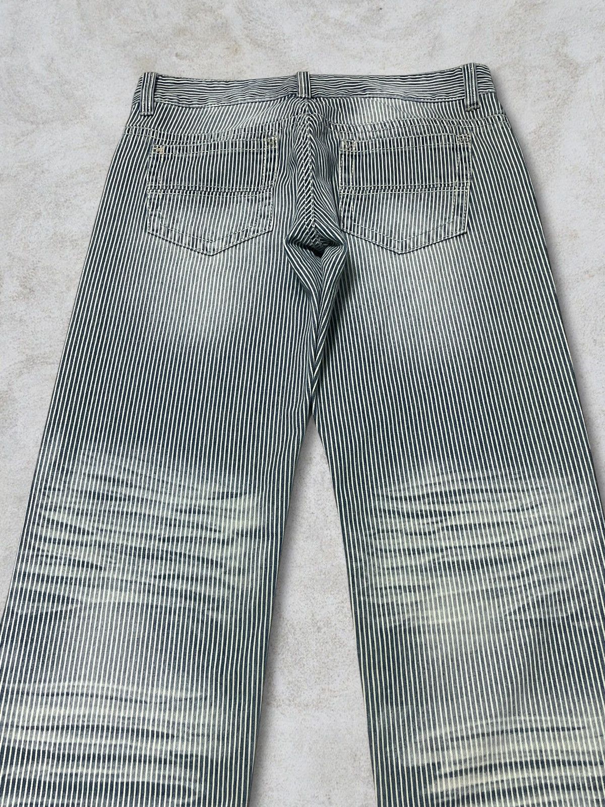 Vintage Vintage Japanese Denim Hickory Iconic Stripe Railroad Jeans Size US 32 / EU 48 - 5 Thumbnail