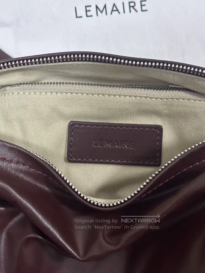 Lemaire LEMAIRE Small Paper Leather Horn Bag Size ONE SIZE - 8 Thumbnail