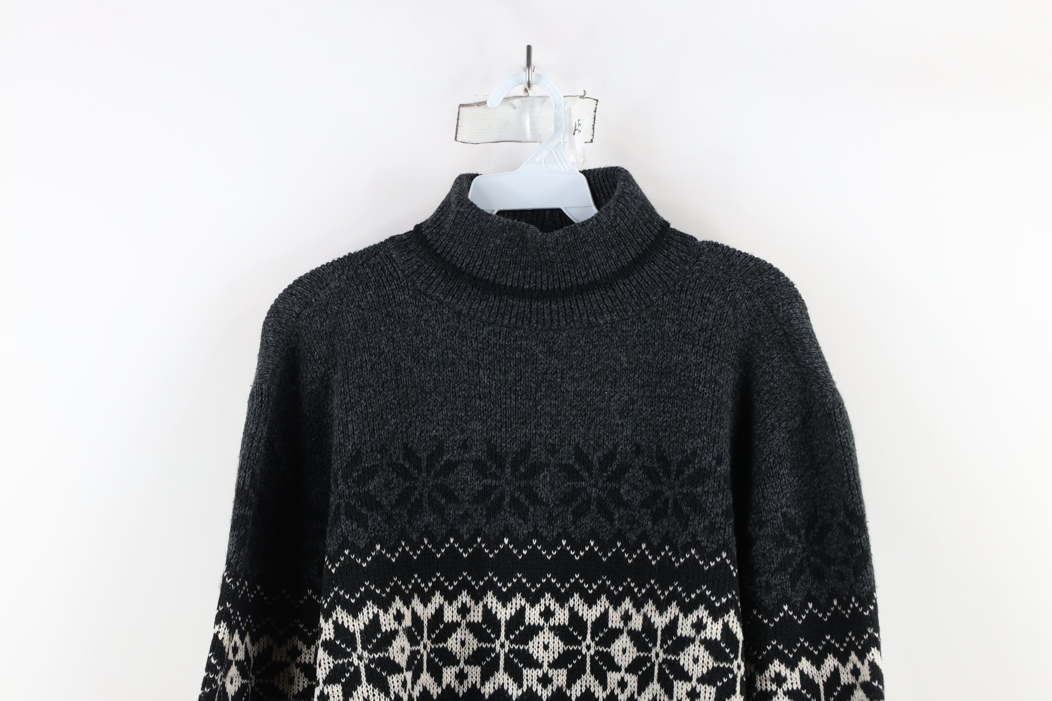 Vintage Vintage 90s Streetwear Fair Isle Turtleneck Sweater USA Size M / US 6-8 / IT 42-44 - 2 Thumbnail