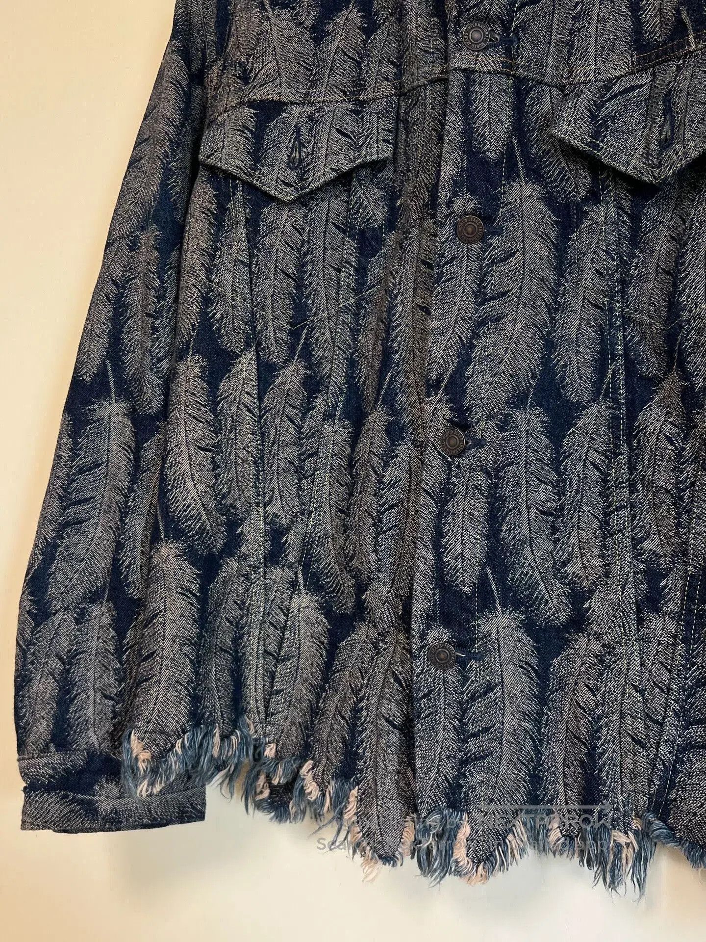 Kapital Kapital Feather Print Denim Jacket. Size US XL / EU 56 / 4 - 6 Thumbnail