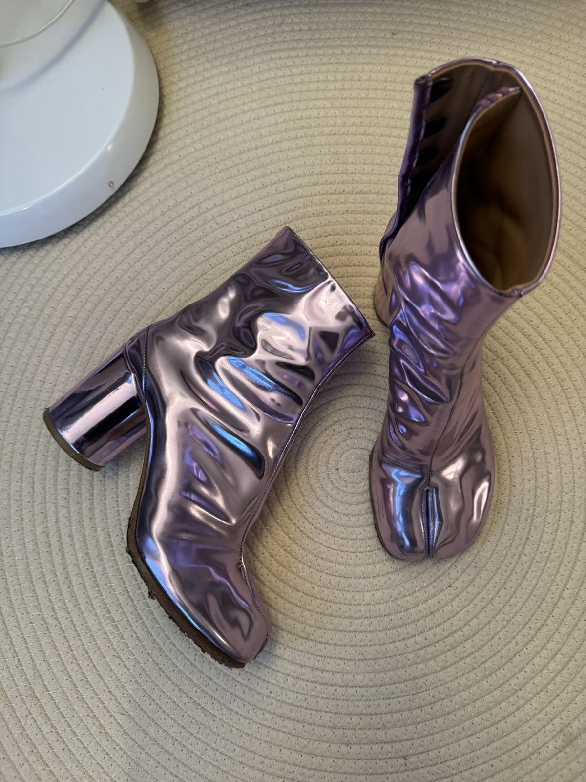 Maison Margiela maison margiela tabi boots size 39 in metallic 