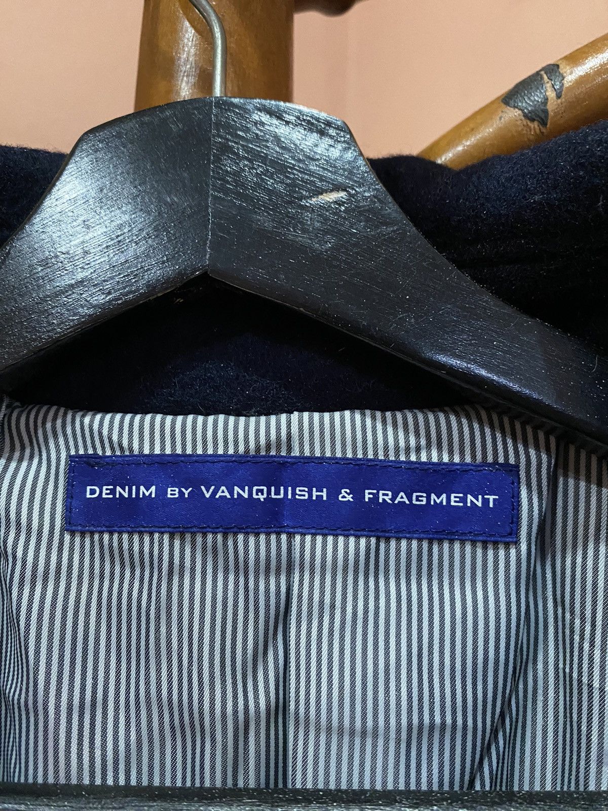 Fragment Design × Vanquish Denim by Vanquish & Fragment Navy Double-Breasted Peacoat Size US S / EU 44-46 / 1 - 6 Thumbnail