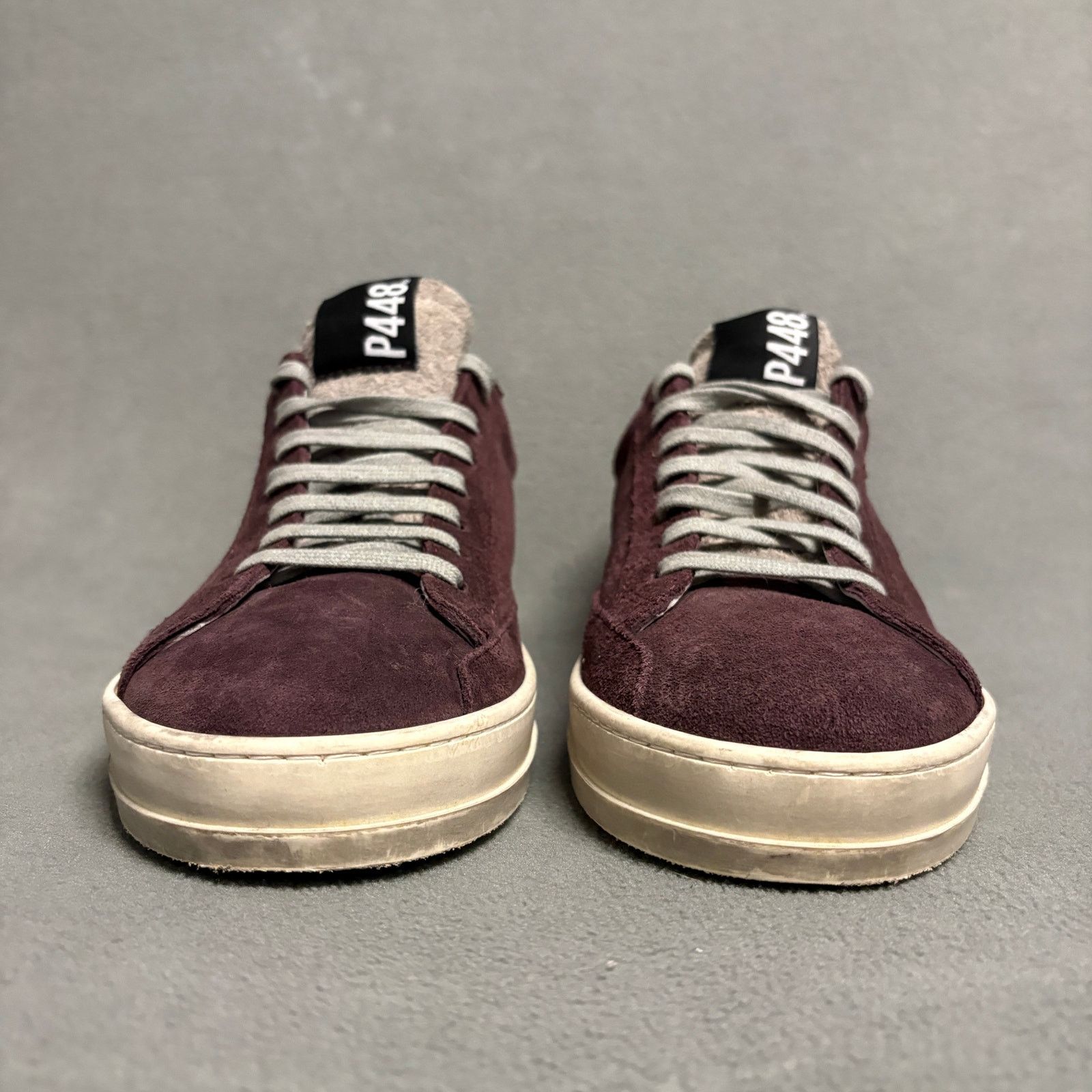 P448 P448 John Plum Purple Low Top Suede Sneakers Size 39 8.5US Size US 8.5 / IT 38.5 - 4 Thumbnail
