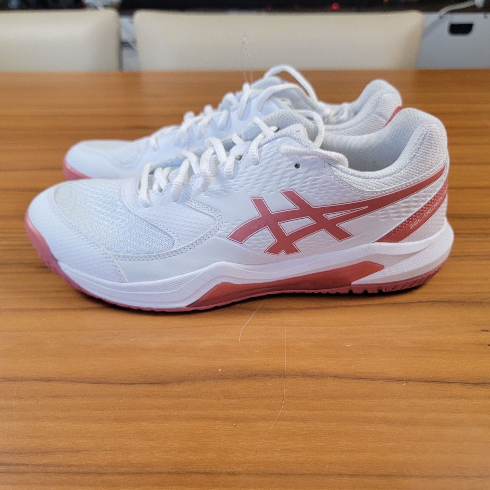 Asics ASICS Wmns Gel Dedicate 8 'White Light Garnet' Sz 10.5 Size US 10.5 / IT 40.5 - 2 Thumbnail