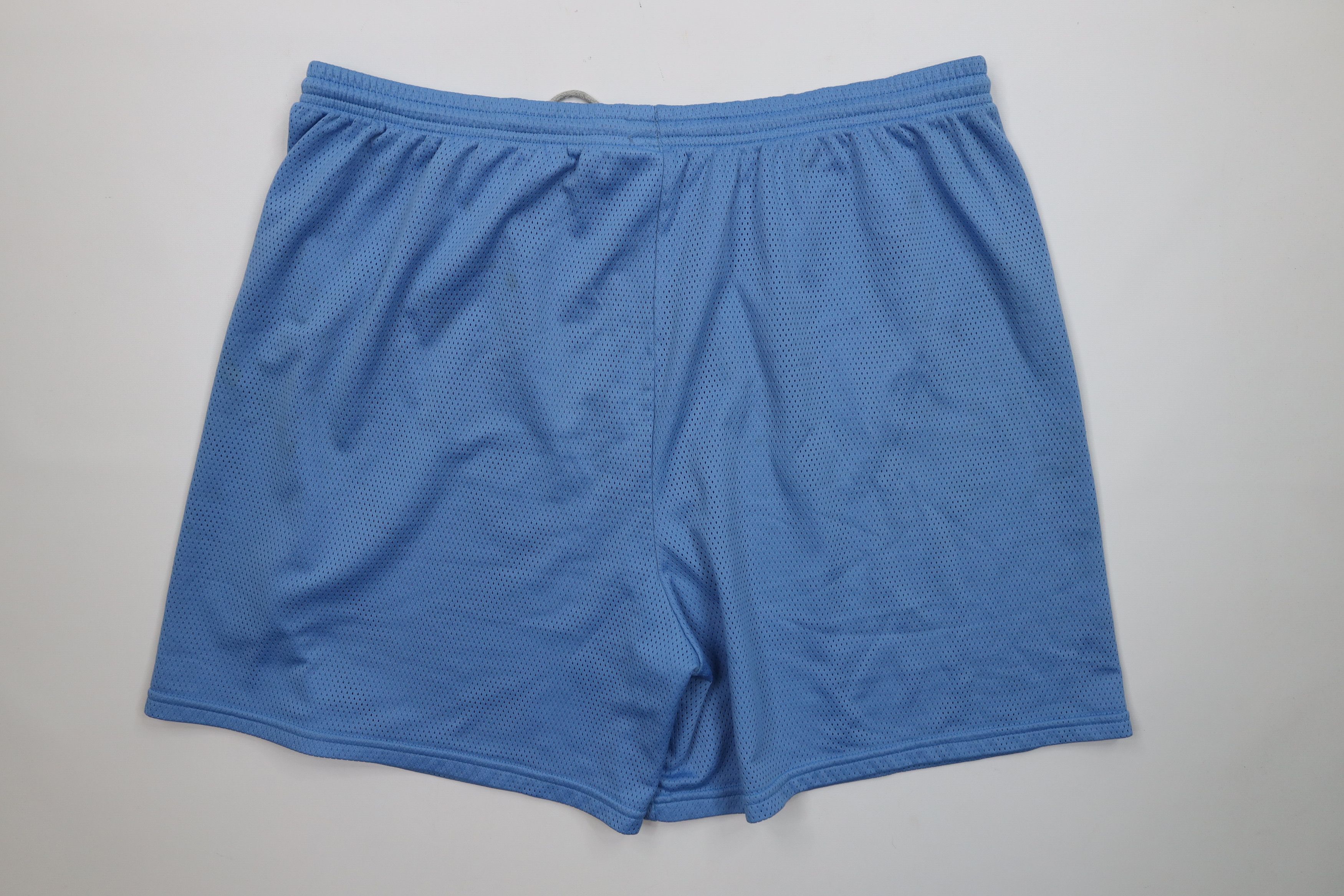 Nike Vintage 90s Nike Mini Swoosh Above Knee Shorts Carolina Blue Size US 38 / EU 54 - 8 Thumbnail