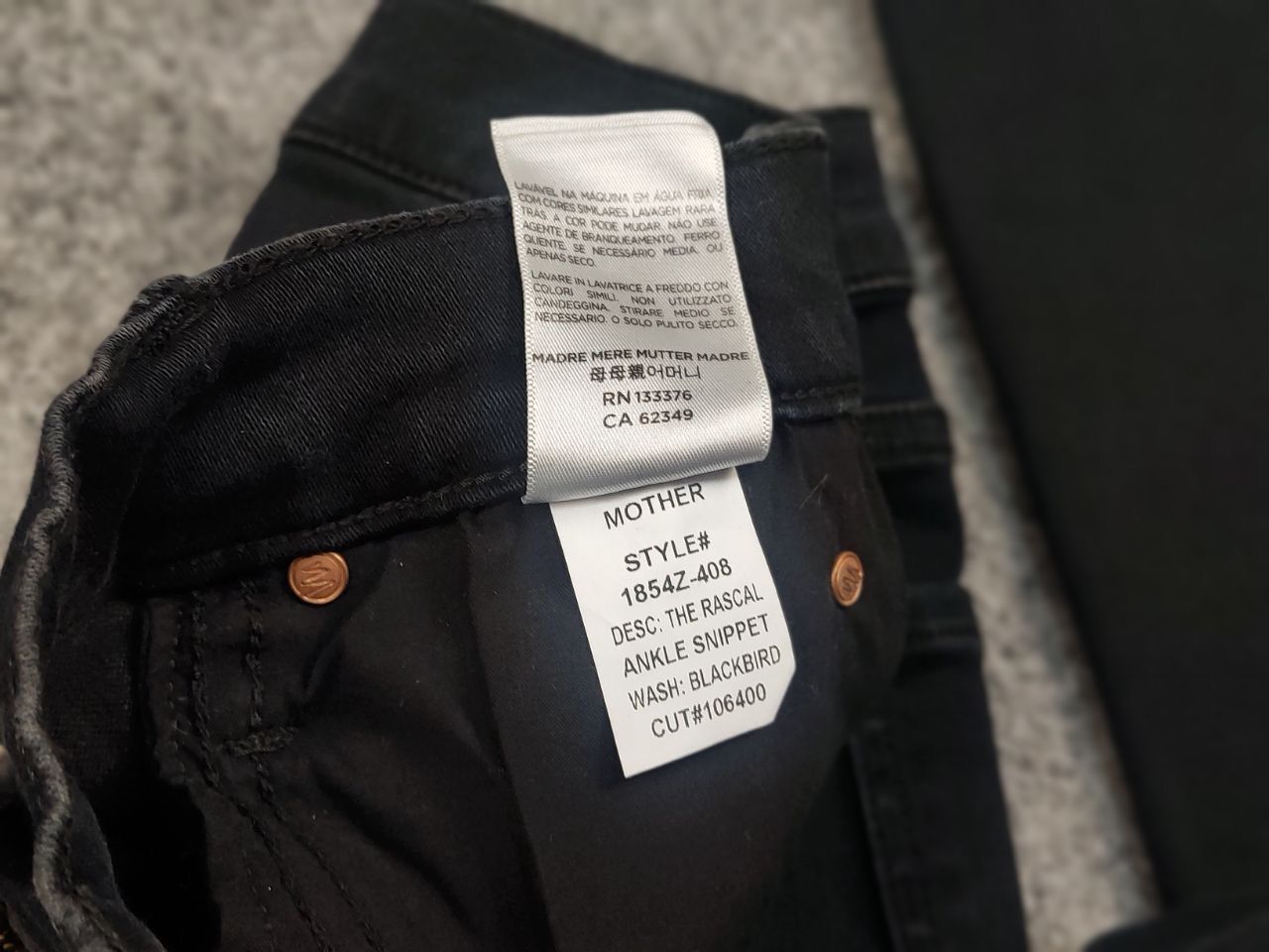 MOTHER Mother Design rascal ankle snippet Black Denim Jeans Size 26" / US 2 / IT 38 - 18 Thumbnail