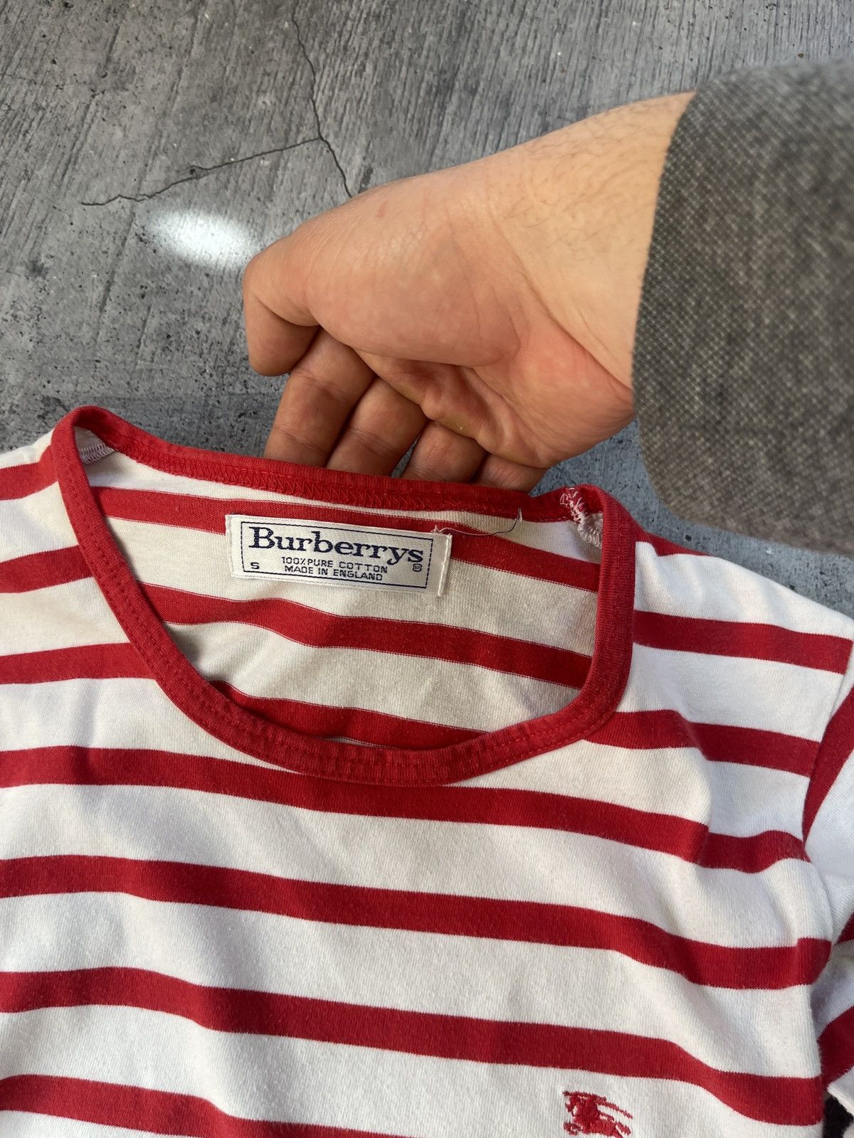 Burberry × Vintage Burberry’s Vintage Striped Long Sleeve Size S / US 4 / IT 40 - 4 Thumbnail