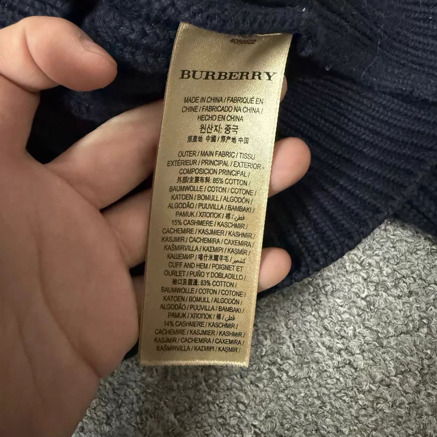 Burberry Burberry Navy Wool Zip Jacket L 95 New Size US L / EU 52-54 / 3 - 4 Thumbnail