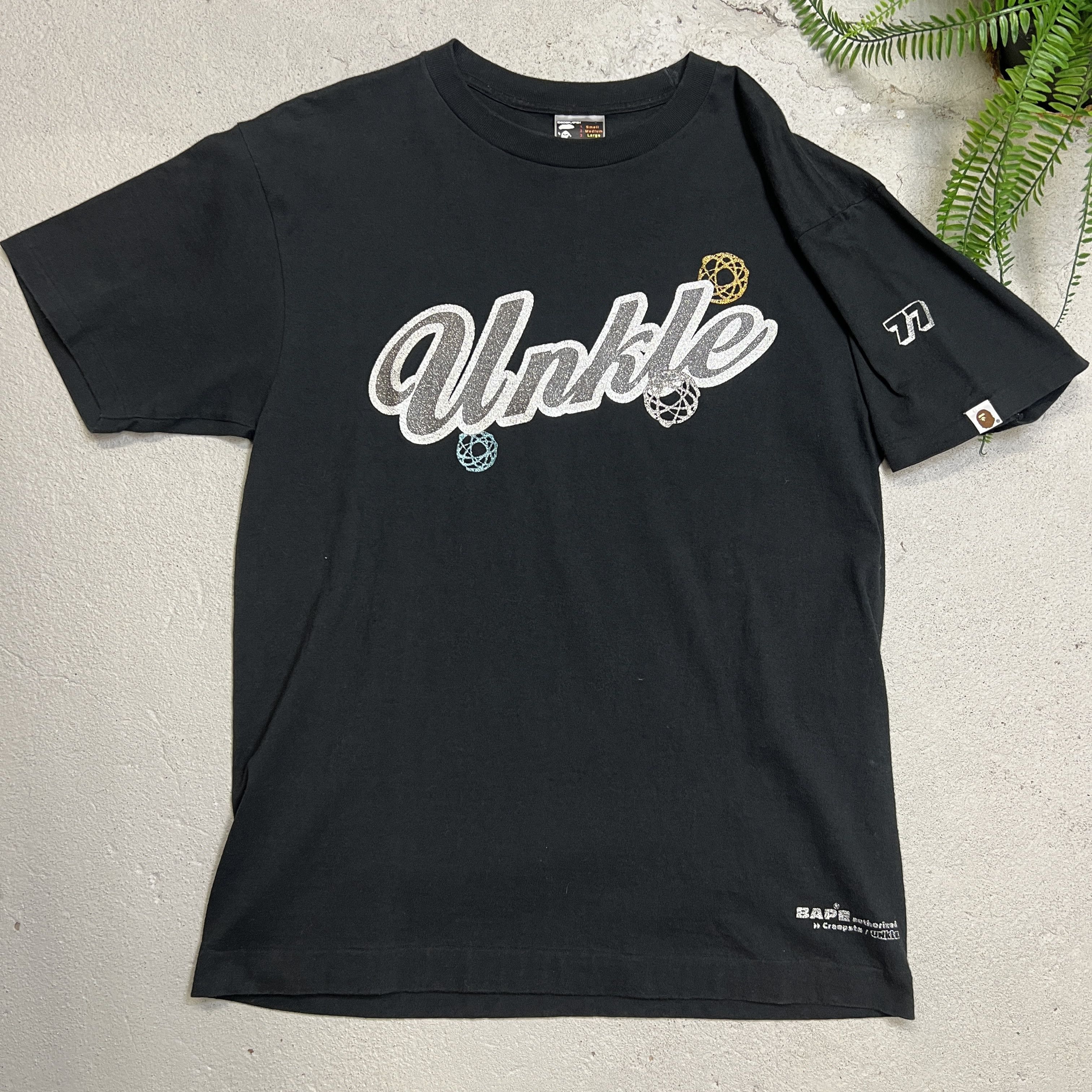 Bape × Futura Bape x Unkle Early 2000s Glitter Black Rare Promo Tee Size US L / EU 52-54 / 3 - 2 Thumbnail