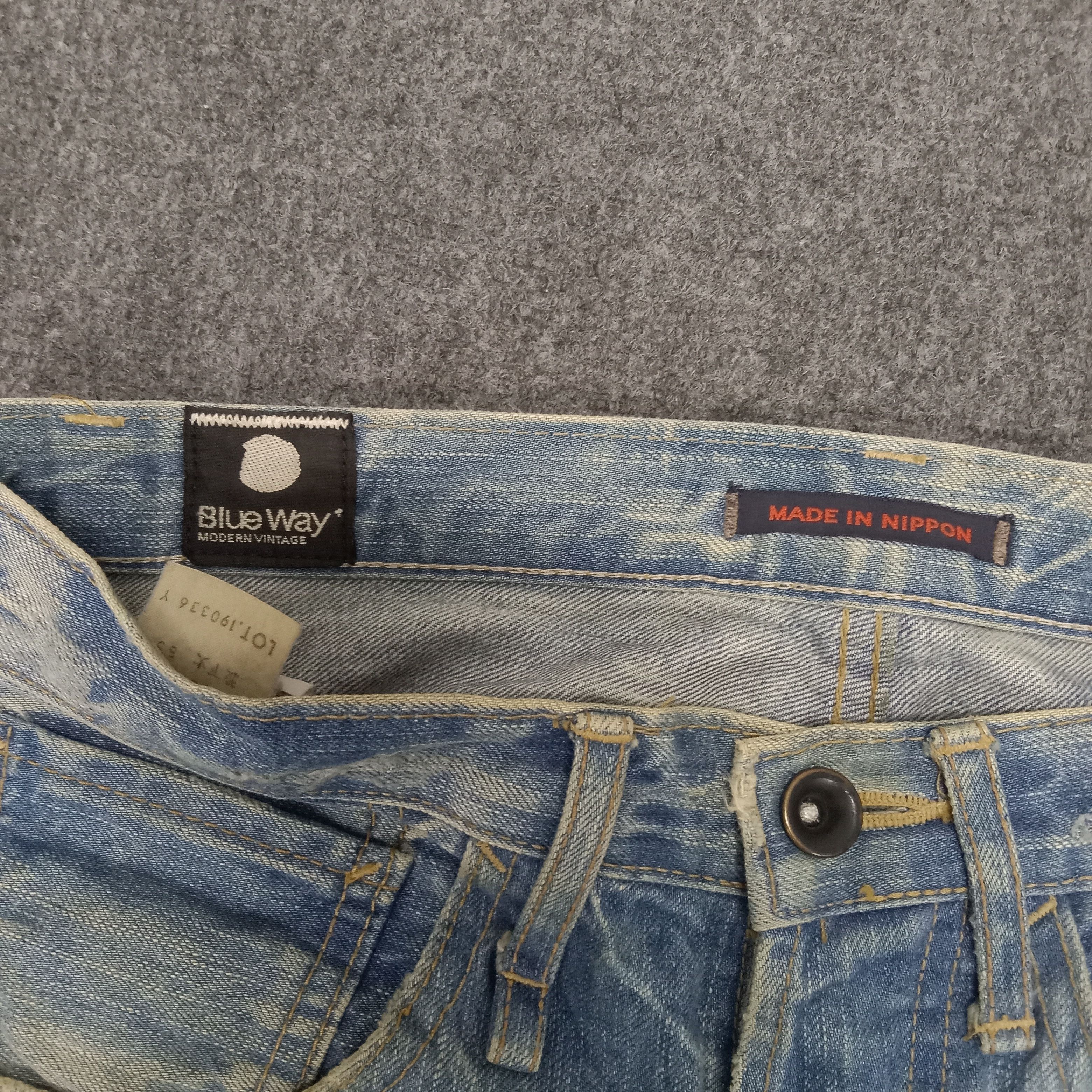 Japanese Brand Blue Way Japanese Brand Slim Fit Denim Jeans Size US 29 - 4 Thumbnail