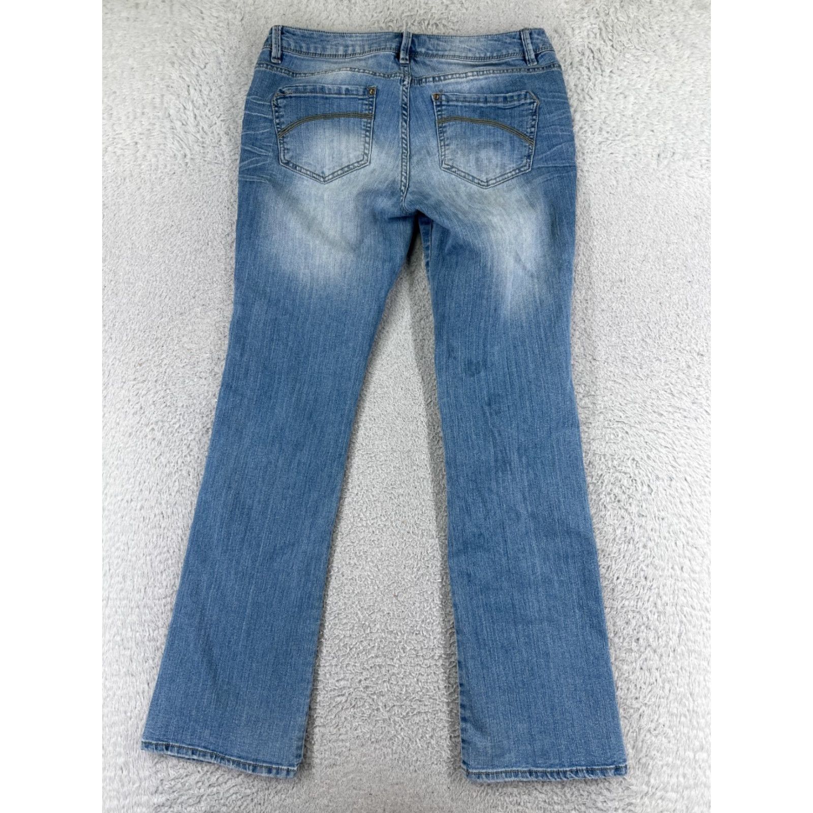 Route 66 Route 66 Jeans Womens 12 Blue Denim Cotton Blend Bootcut Low Rise 30x27 Size 34" / US 12 / IT 48 - 2 Thumbnail