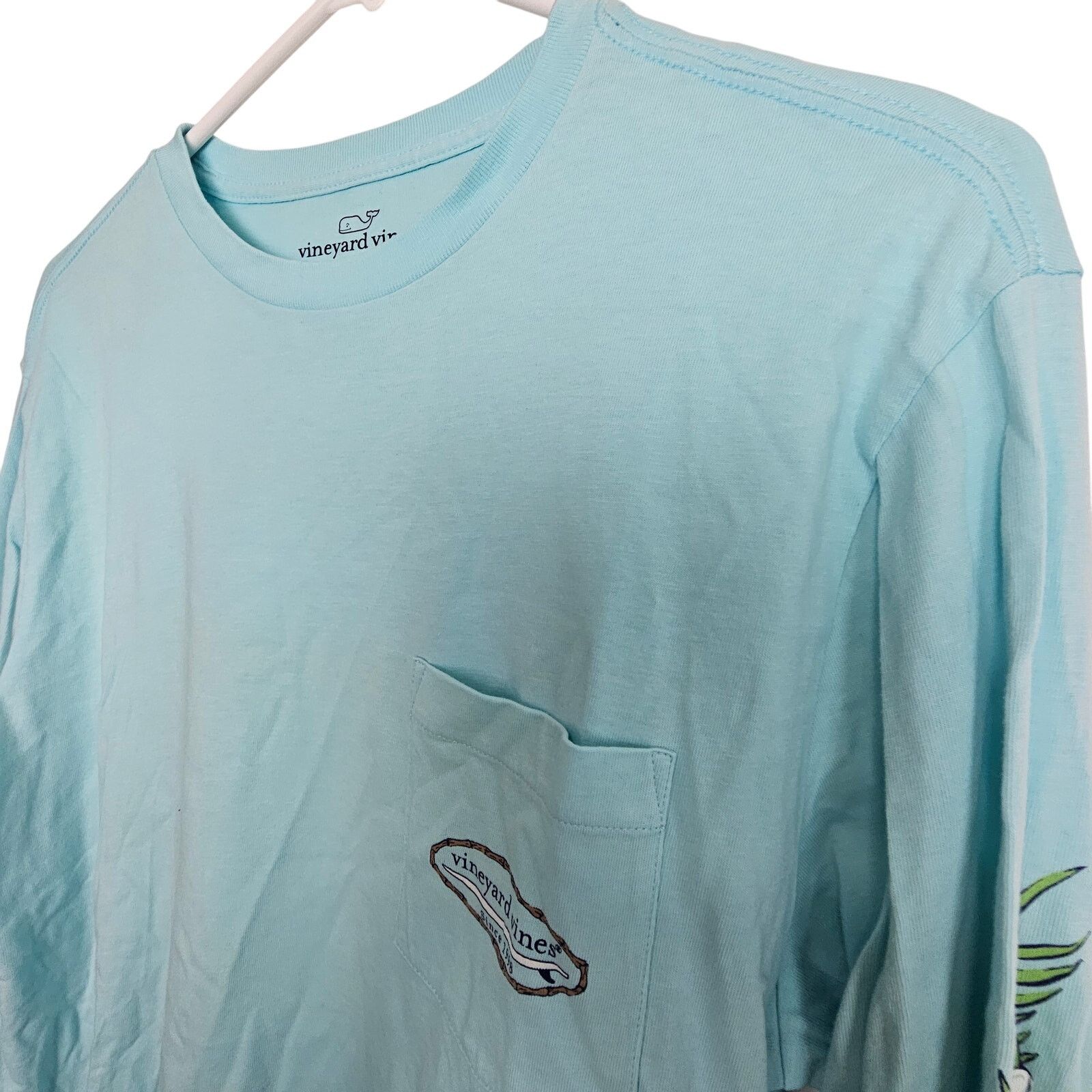 Vineyard Vines Vineyard Vines Mens Tropical Surf Pocket Tee S Beach Preppy Size US S / EU 44-46 / 1 - 5 Thumbnail