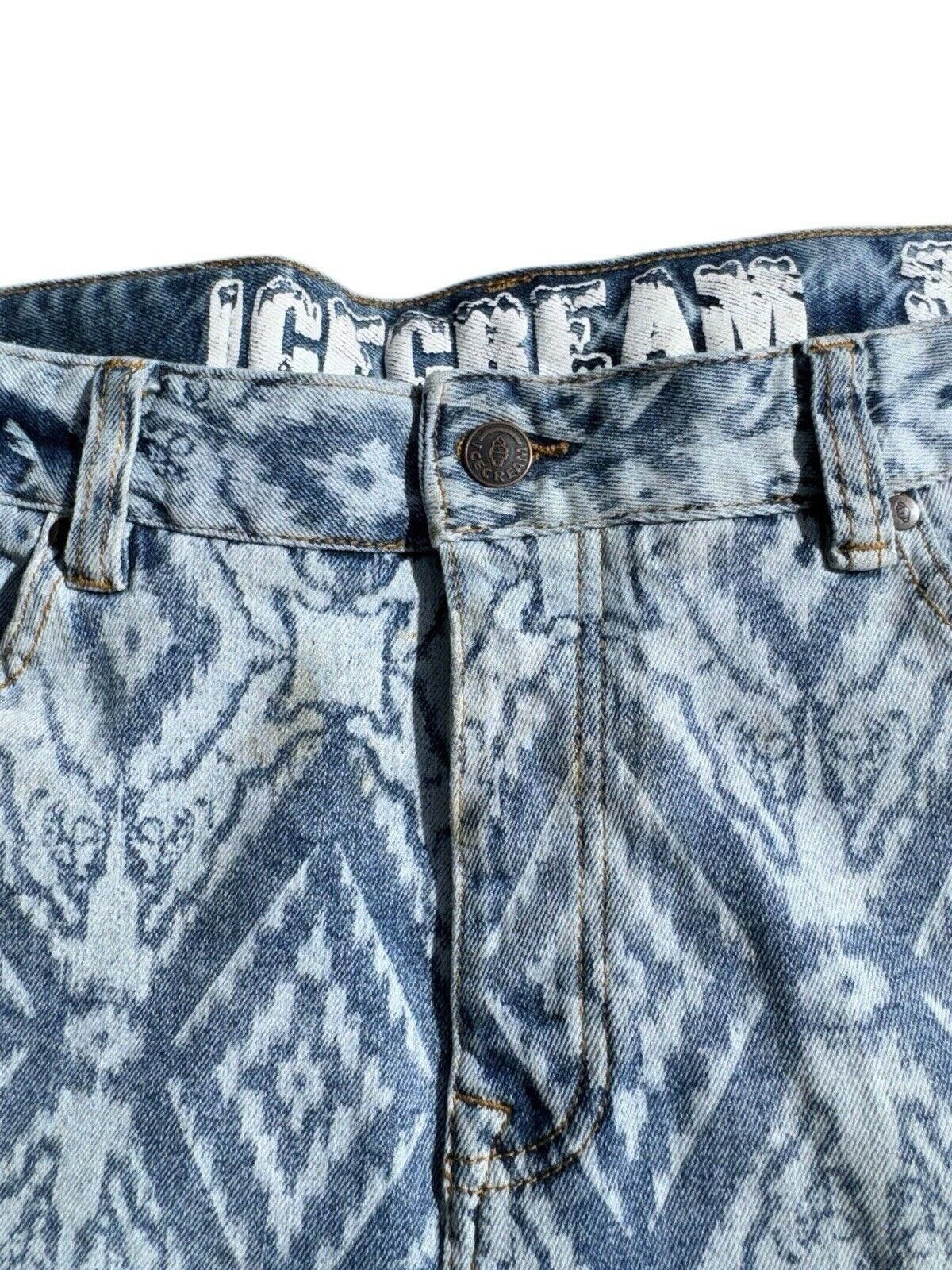 Billionaire Boys Club Vintage Billionaire Boys Club BBC Y2K Drip Aztec Jeans Sz 36 Size US 36 / EU 52 - 3 Thumbnail