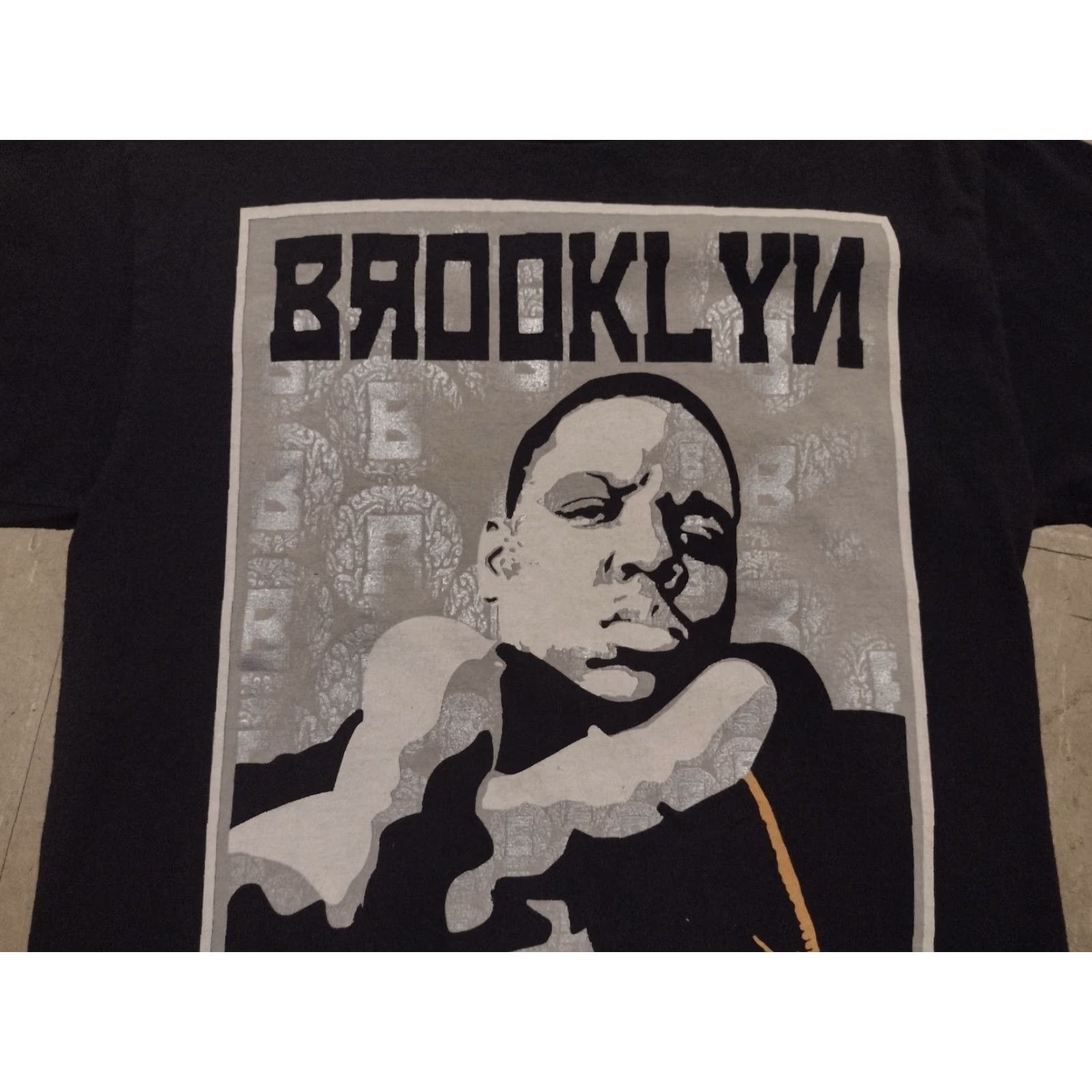 Vintage VINTAGE Brooklyn Mint T-Shirt Men Small Black Biggie Smalls 90s Hip Hop Music Rap Tee Size US S / EU 44-46 / 1 - 4 Thumbnail