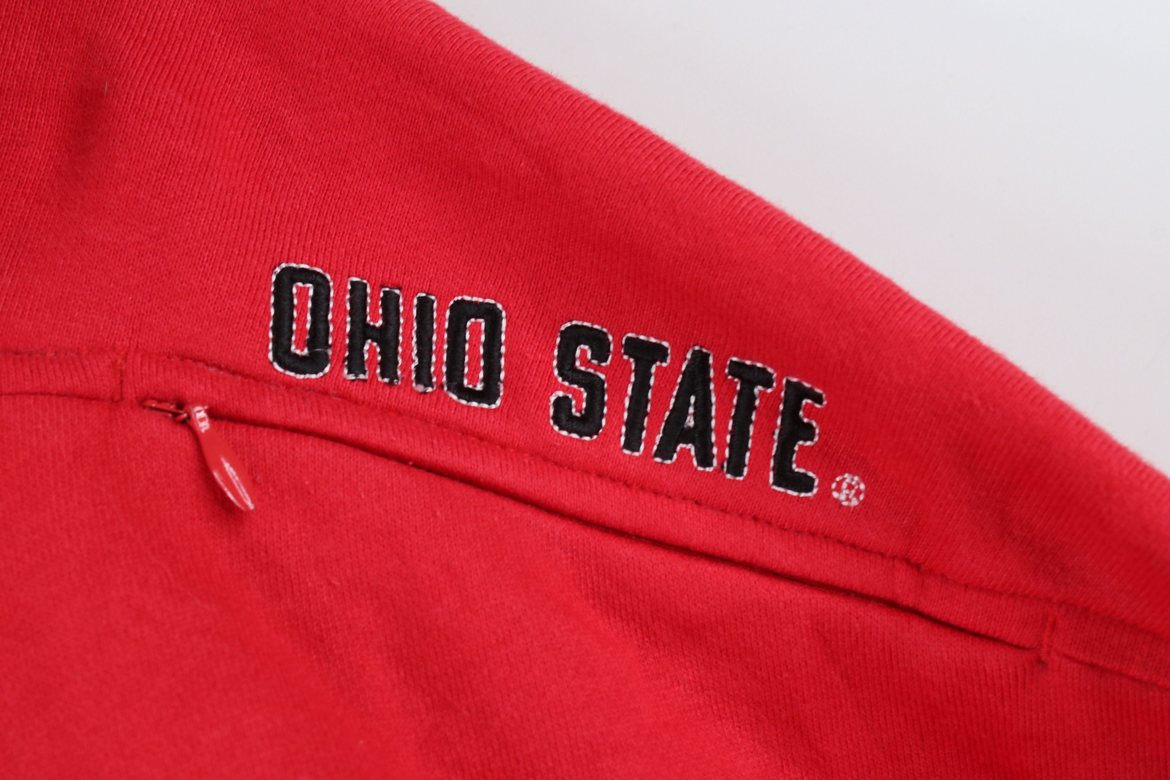 Nike × Vintage Vintage Nike Center Swoosh Ohio State University Hoodie Size US XL / EU 56 / 4 - 4 Thumbnail