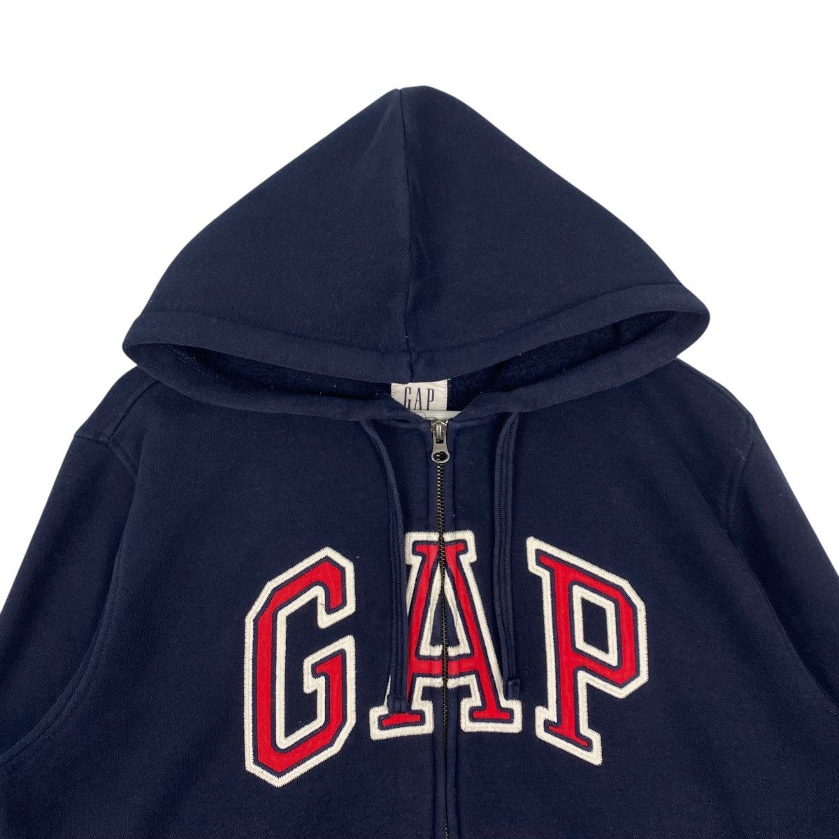 Other Vintage GAP Hoodie Full Zip Big Logo Embroidered NavyBlue Size US L / EU 52-54 / 3 - 4 Thumbnail