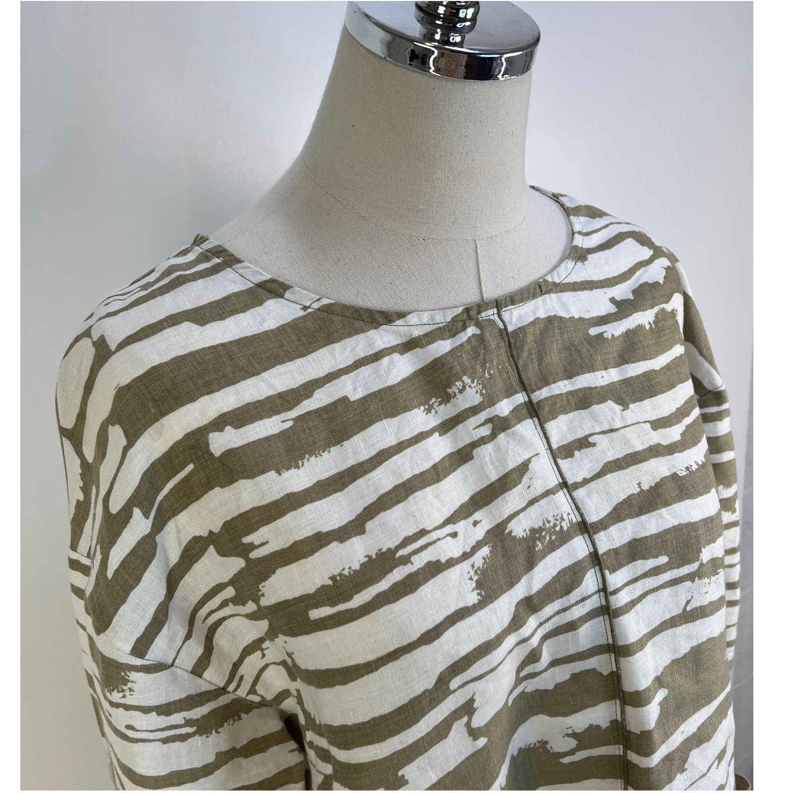 Habitat Habitat Linen Printed Top Stripes Size M / US 6-8 / IT 42-44 - 2 Thumbnail