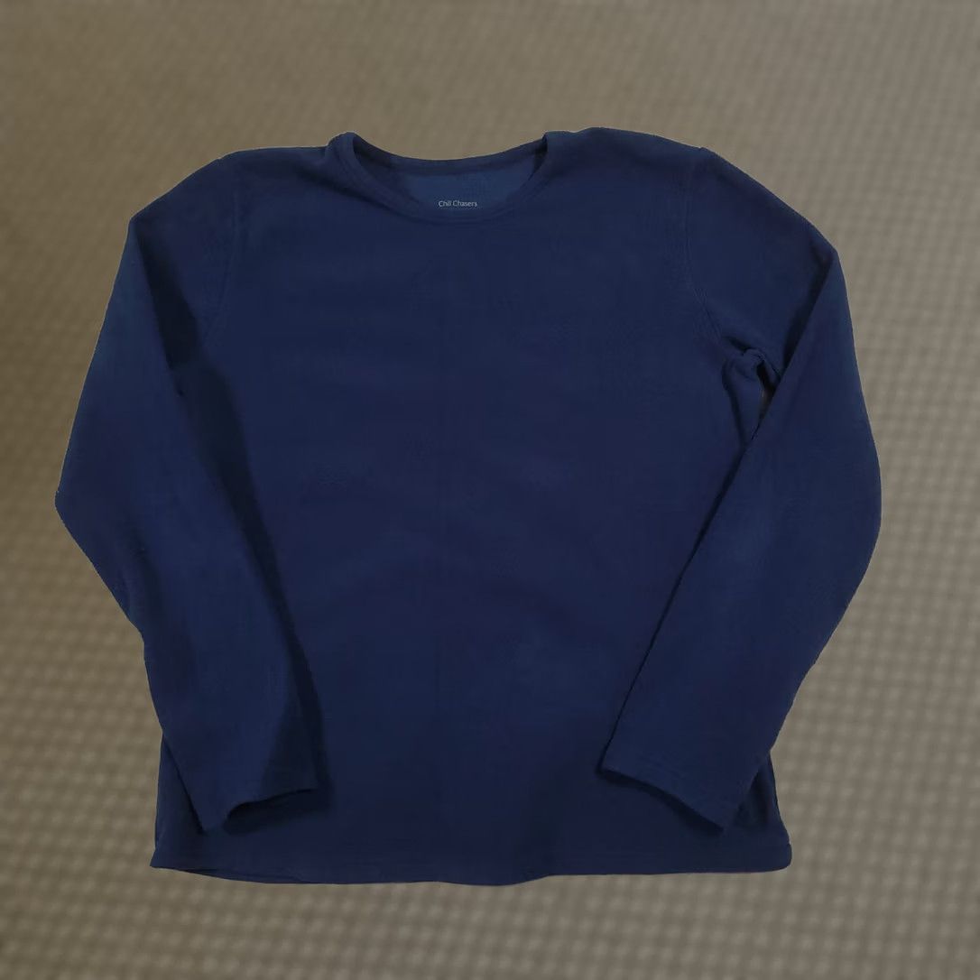 Vintage Cuddl Duds Chill Chasers Stretch Fleece Blue Long Sleeve Crew Neck XL Shirt Womens Size XL / US 12-14 / IT 48-50 - 1 Thumbnail