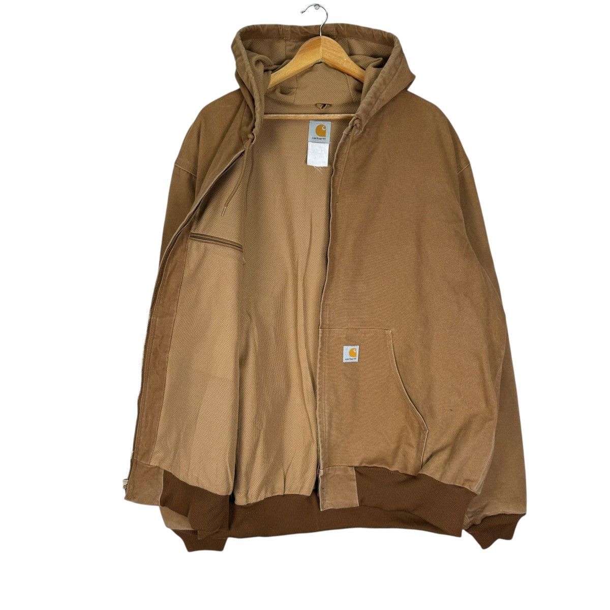 Carhartt × Carhartt Wip × Vintage ⚡️CARHARTT HOODIE DUCK CANVAS ZIPPER JACKET Size US XXL / EU 58 / 5 - 7 Thumbnail