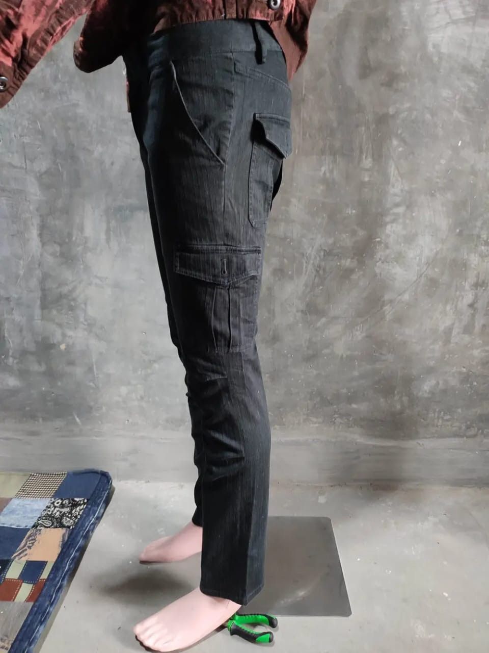 Katharine Hamnett London Hamnett Stripe Cargo Low Rise Pants Size US 29 - 12 Thumbnail
