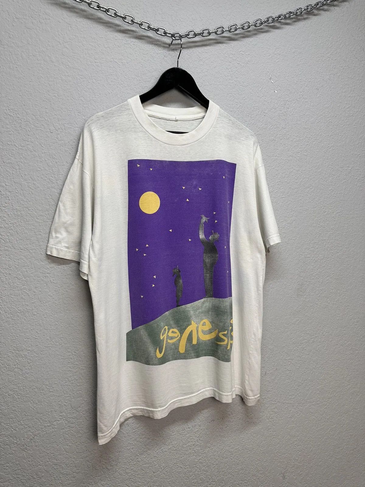 Band Tees Vintage 90s Tour Genesis Phil Collins T Shirt ART Rock Music Size US XL / EU 56 / 4 - 3 Thumbnail
