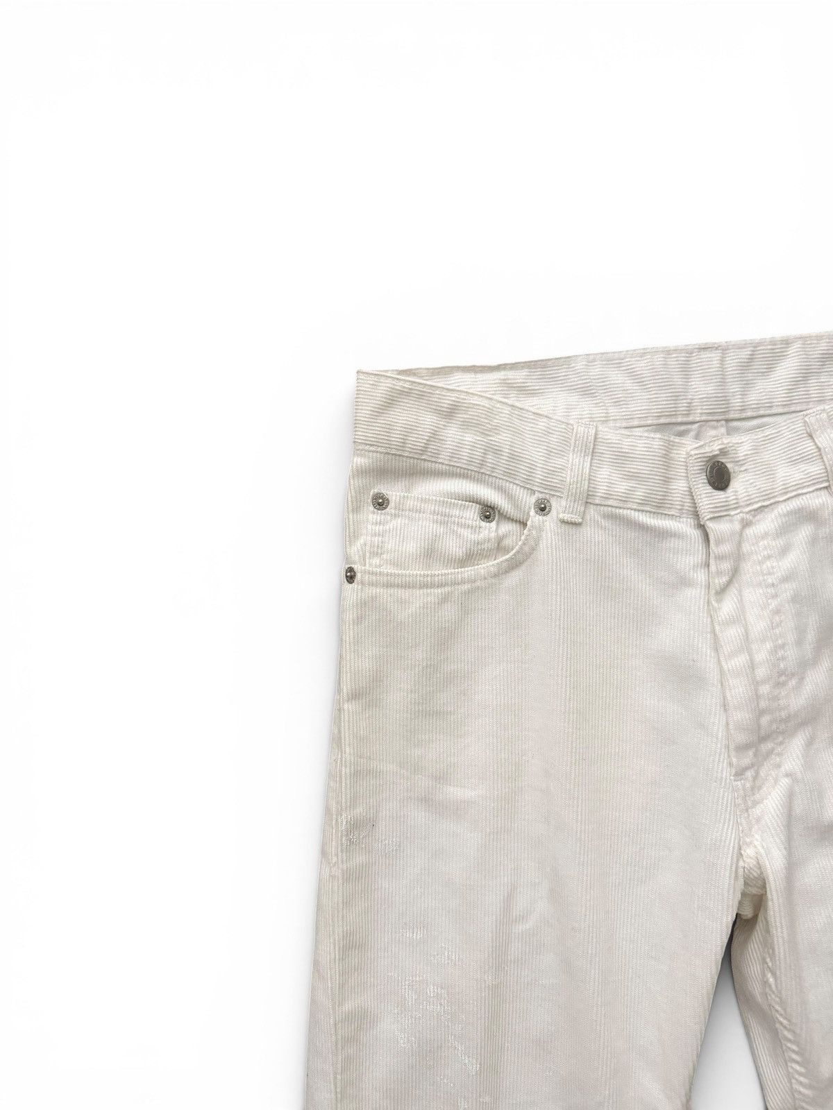 Helmut Lang 1999 Helmut Lang White Corduroy Painter Jeans Size US 30 / EU 46 - 2 Thumbnail