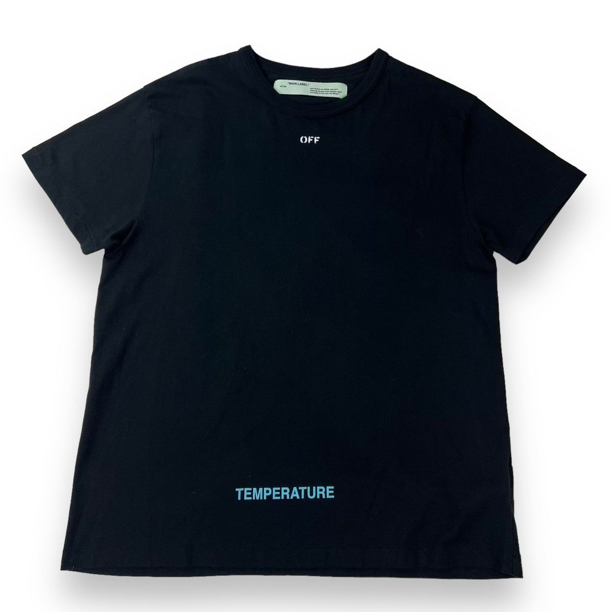 Off-White Off-White Temperature Diagonal Black T Shirt Size US M / EU 48-50 / 2 - 2 Thumbnail