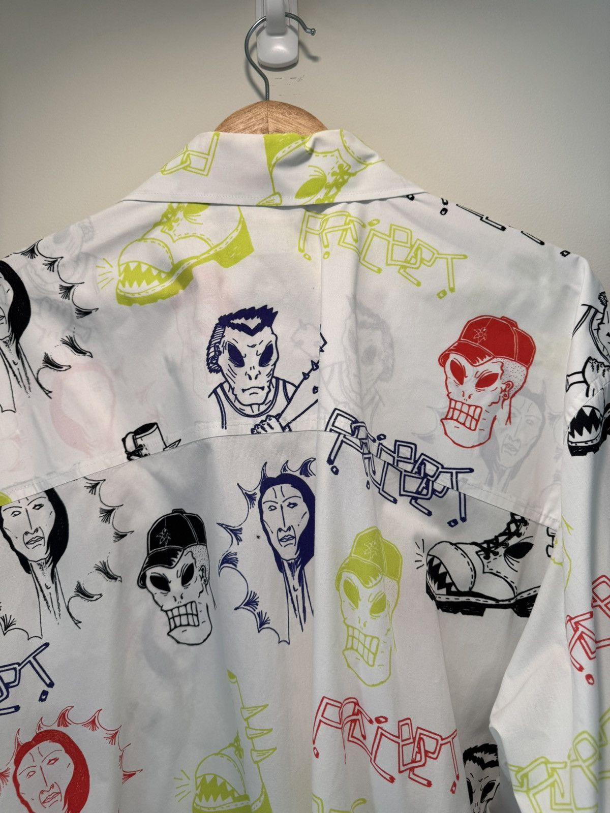 PACCBET PACCBET x Gosha Rubchinskiy graffiti print shirt Size US XL / EU 56 / 4 - 4 Thumbnail
