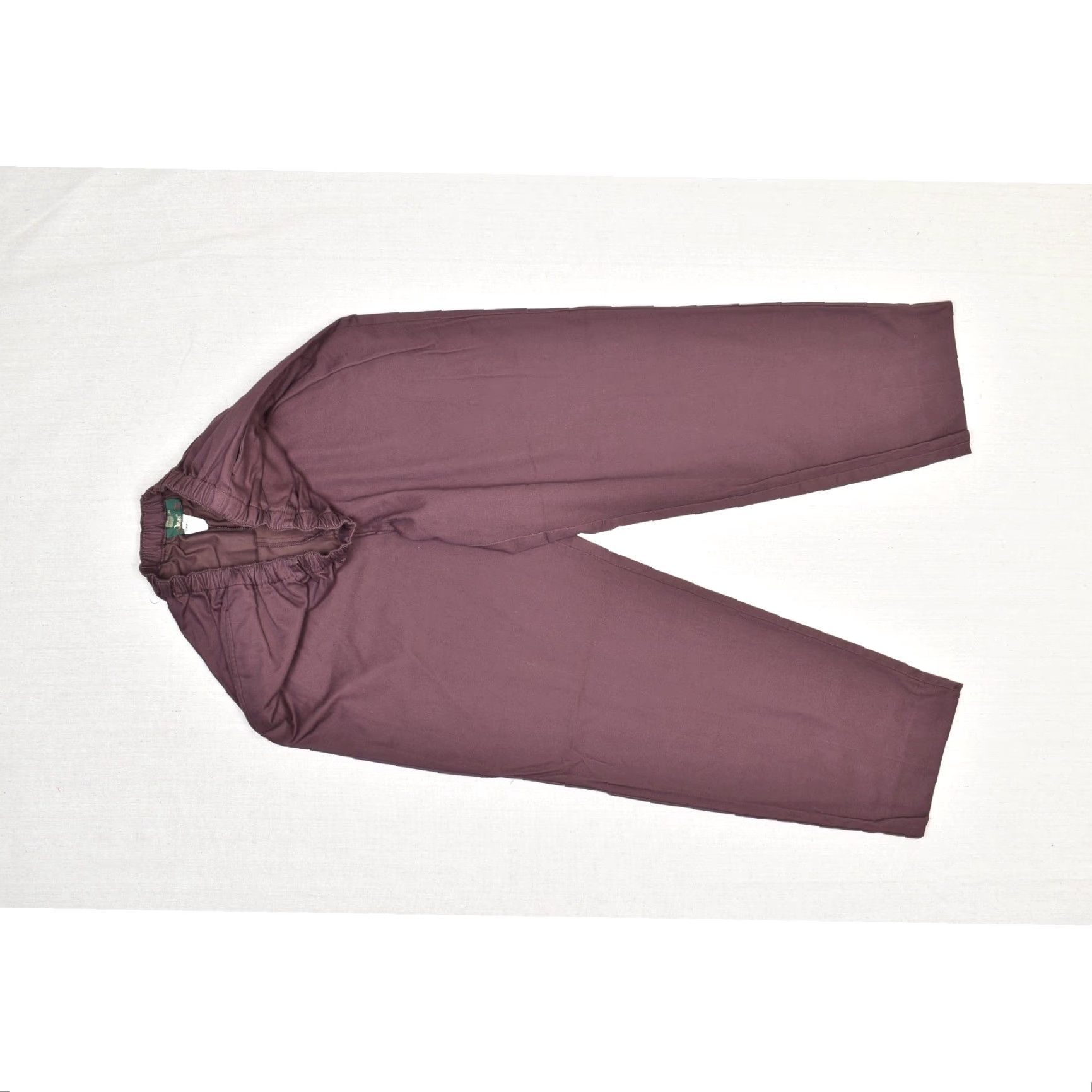 Orvis Orvis Pants Women's Cotton Elastic Waist Pull-On Burgundy Casual Sz 14 Dress Pants Straight Front Flat Front Size 36" / US 14 / IT 50 - 3 Thumbnail