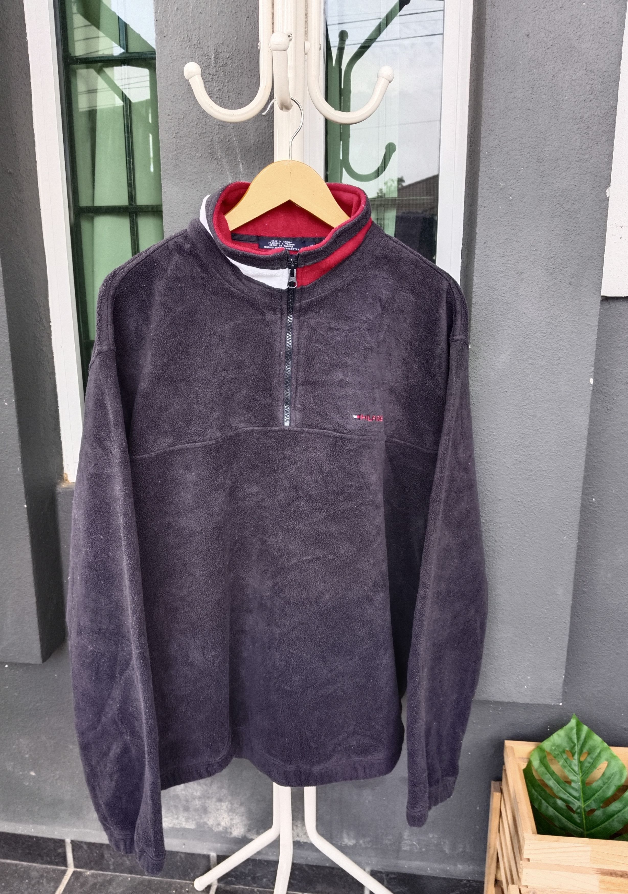 Tommy Hilfiger × Vintage VINTAGE TOMY HILFIGER FLEECE HALF ZIPPER Size US L / EU 52-54 / 3 - 1 Thumbnail