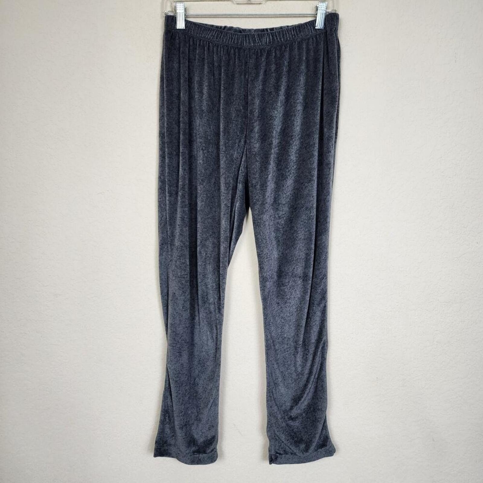 Other Dark Grey Gray Small Joysun Velour Velvet Pajama Pants Size 28" / US 6 / IT 42 - 1 Thumbnail