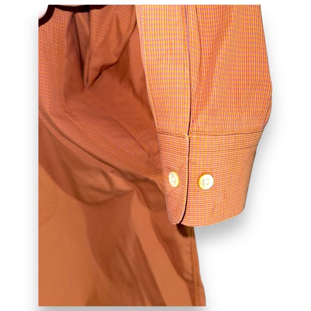 Gitman Bros. Gitman Brothers Orange Made in USA Button Down Shirt XXL Size US XXL / EU 58 / 5 - 7 Thumbnail