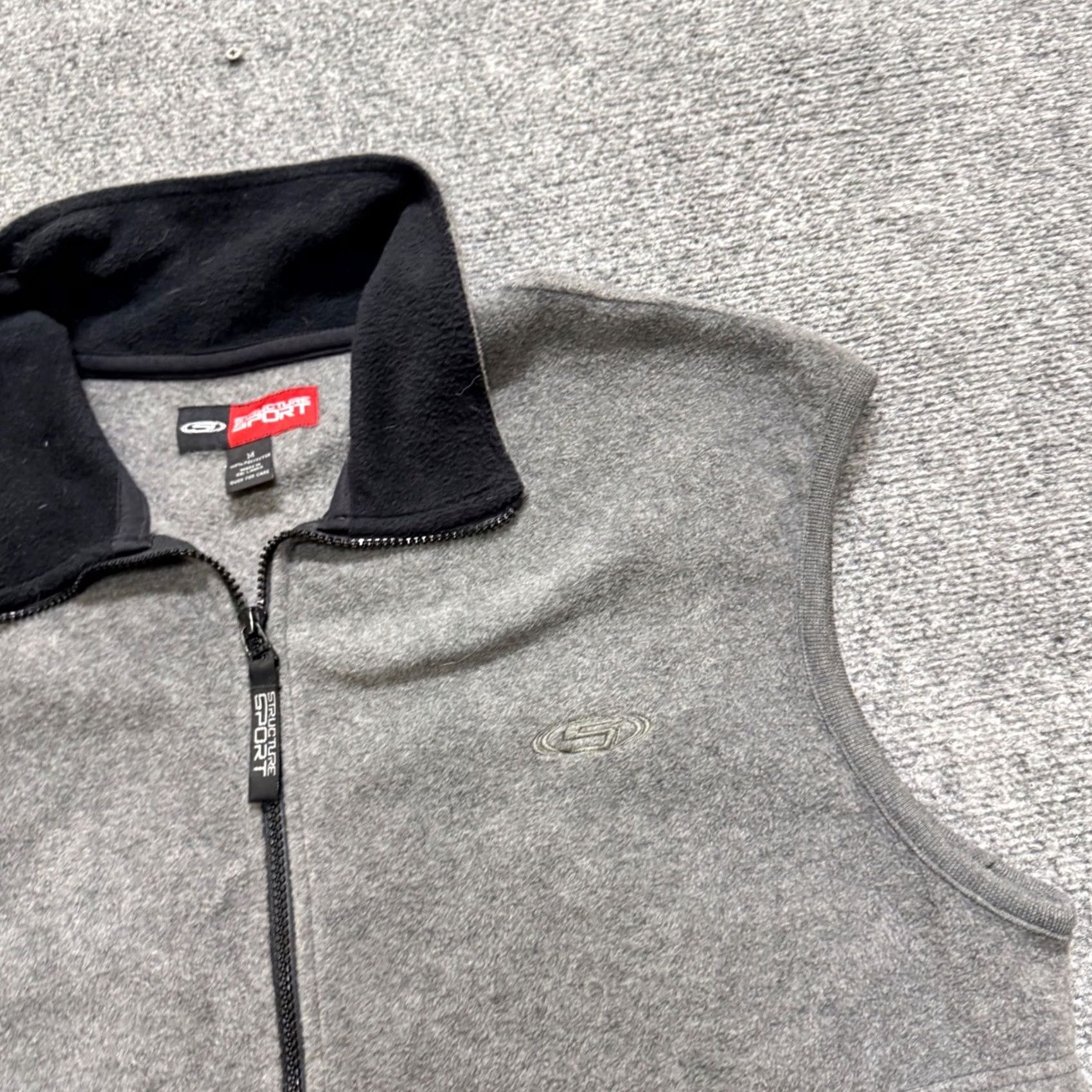 Vintage VINTAGE Structure Sport Vest Men M Grey Y2K Cotton Blend 90s Mens Size US M / EU 48-50 / 2 - 7 Thumbnail