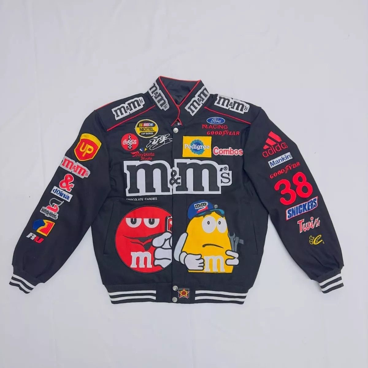 Vintage 90s M&MS Racing Team Motorsport Jacket