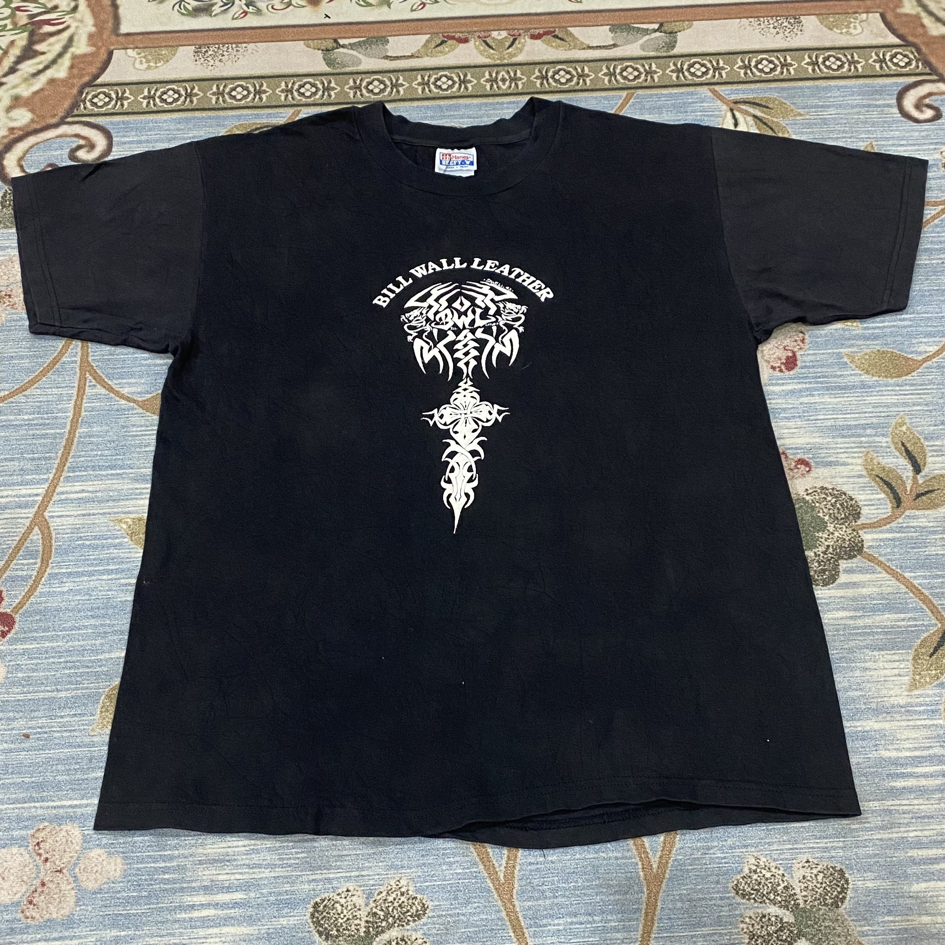 Bill Wall Leather Bill Wall Leather Skull Hanes Vintage Tee Size US L / EU 52-54 / 3 - 2 Thumbnail