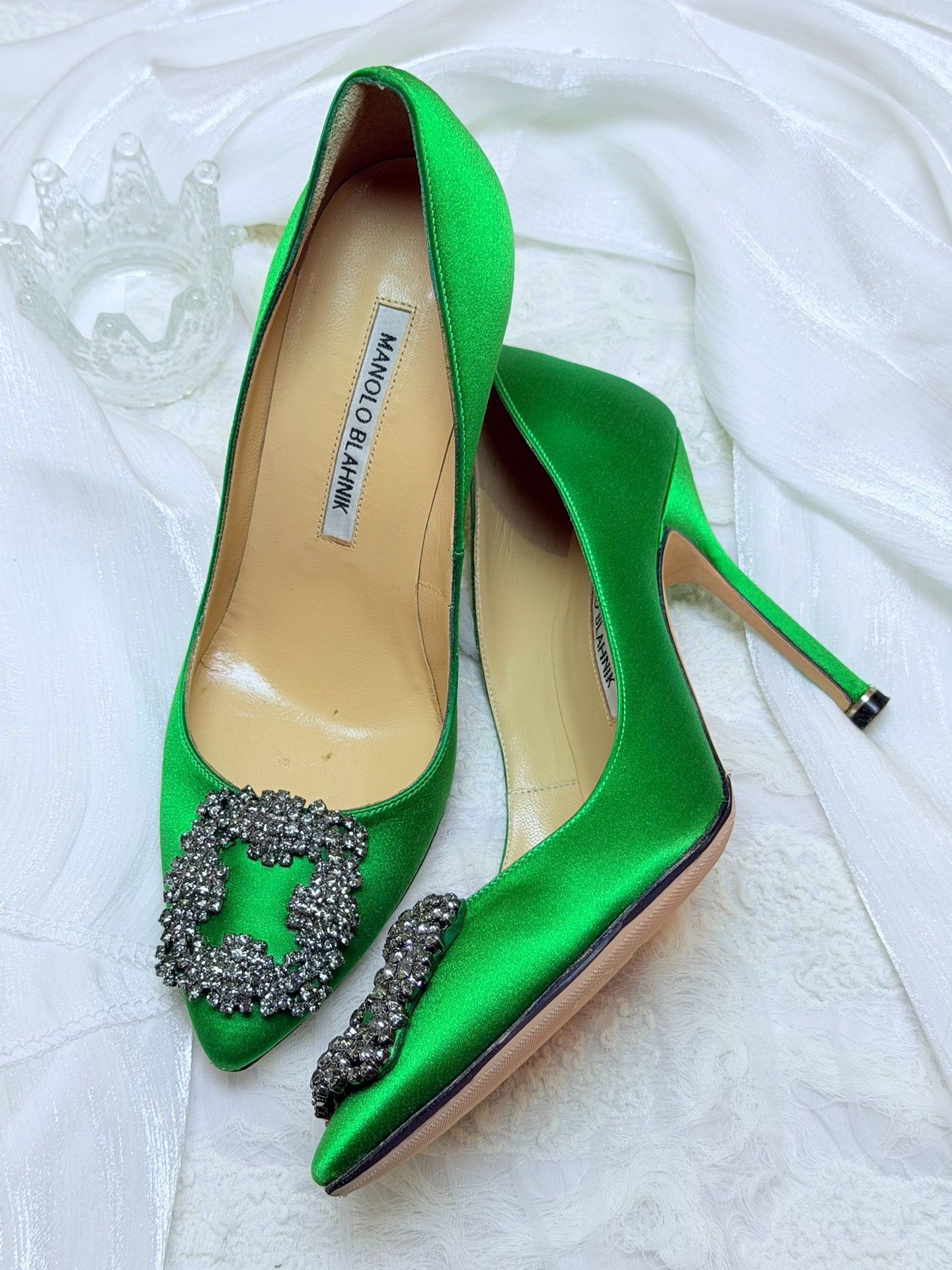 Manolo Blahnik Manolo Blahnik Green Lowtop Sneakers us_6 Women Size US 6 / IT 36 - 1 Thumbnail