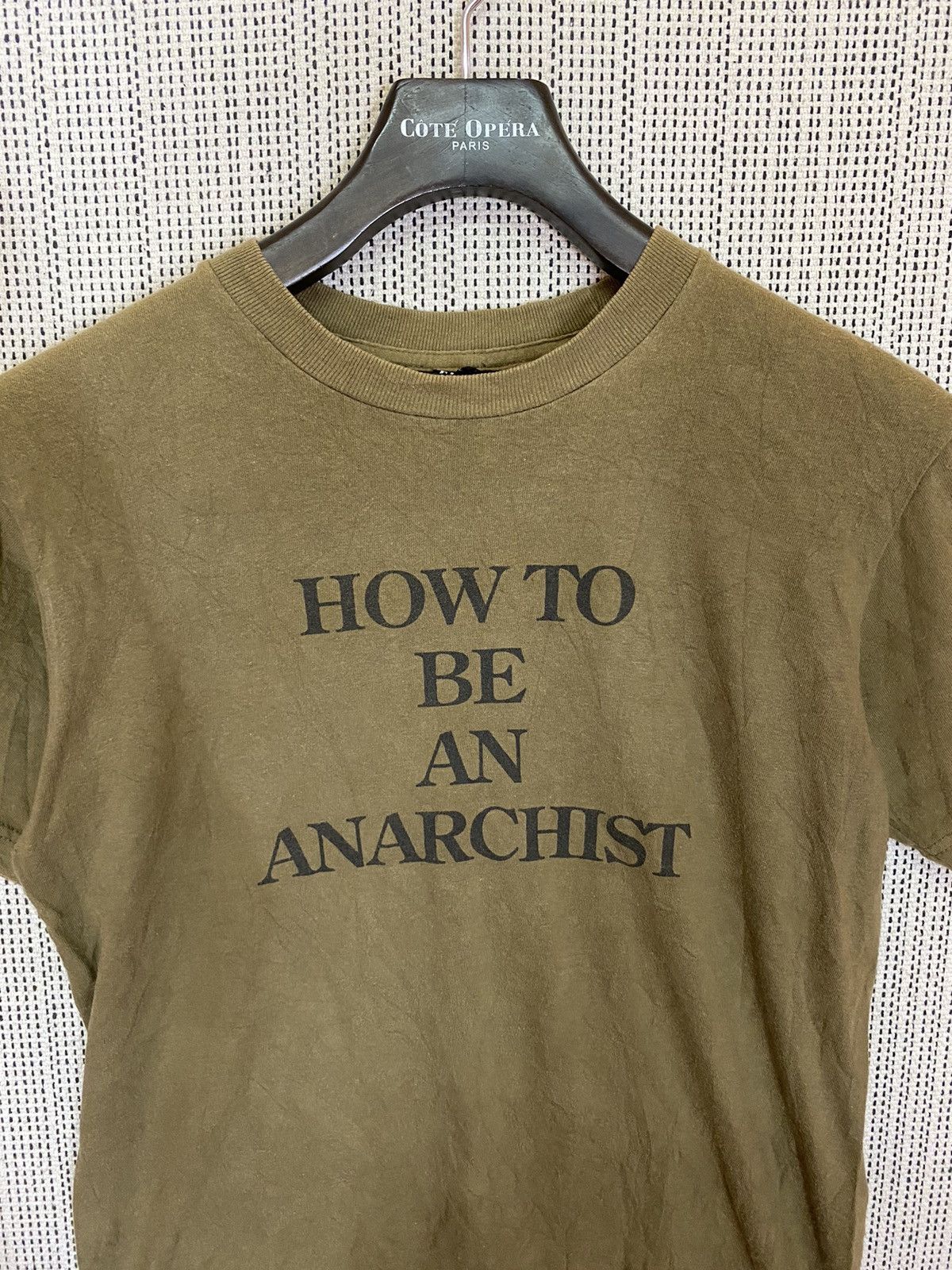 FPAR ‼️VTG FPAR GREEN FADED TSHIRT HOW TO BE AN ANARCHIST ‼️ Size US M / EU 48-50 / 2 - 2 Thumbnail