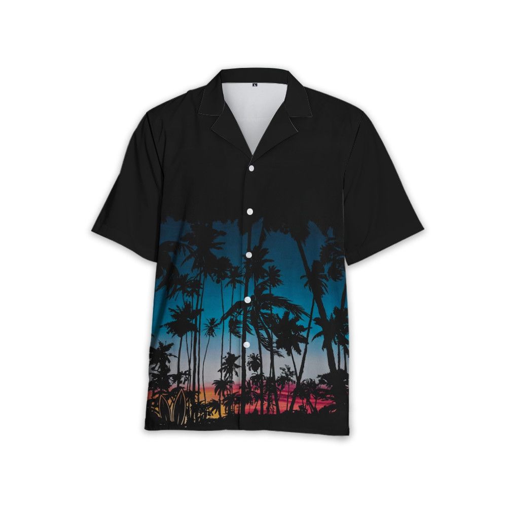Designer Hawaiian Shirt in Printed Viscose Size US L / EU 52-54 / 3 - 3 Thumbnail