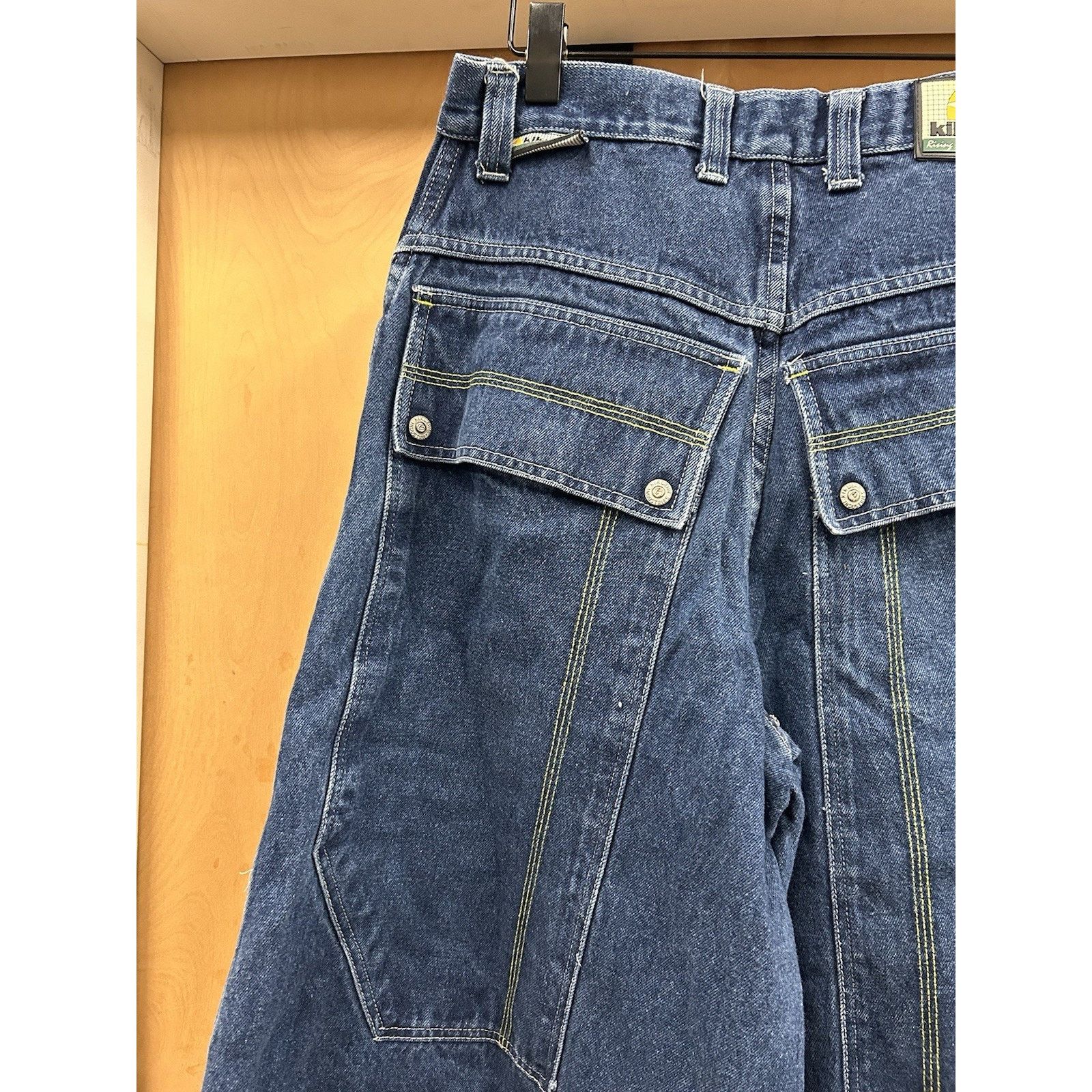 Vintage Y2K Kikwear Rave Jeans Wide Leg Baggy 30x31 Opening 20" Goth Size US 30 / EU 46 - 13 Thumbnail