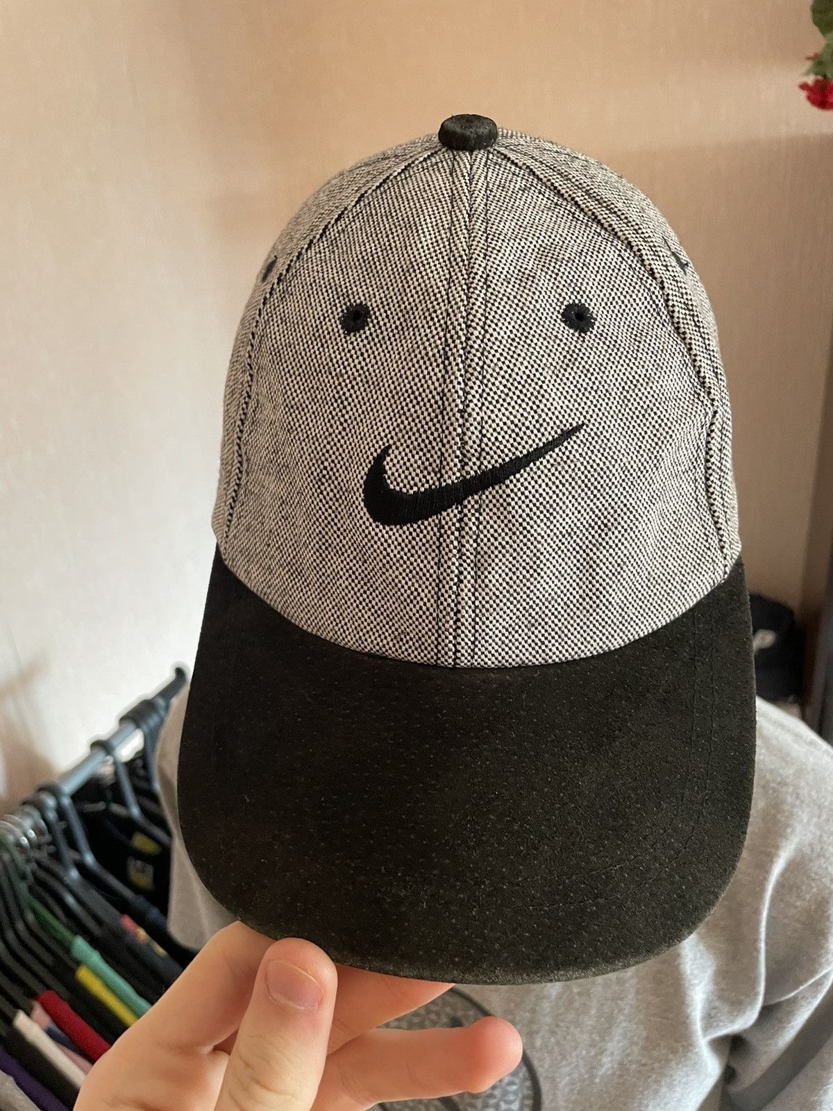 Nike × Vintage Vintage Nike Cap Big Swoosh Size ONE SIZE - 3 Thumbnail