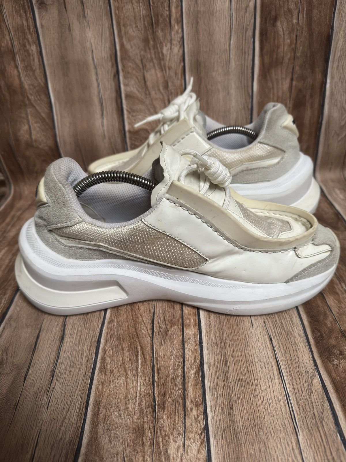 Prada panelled chunky suede sneaker Size US 7.5 / EU 40-41 - 12 Thumbnail