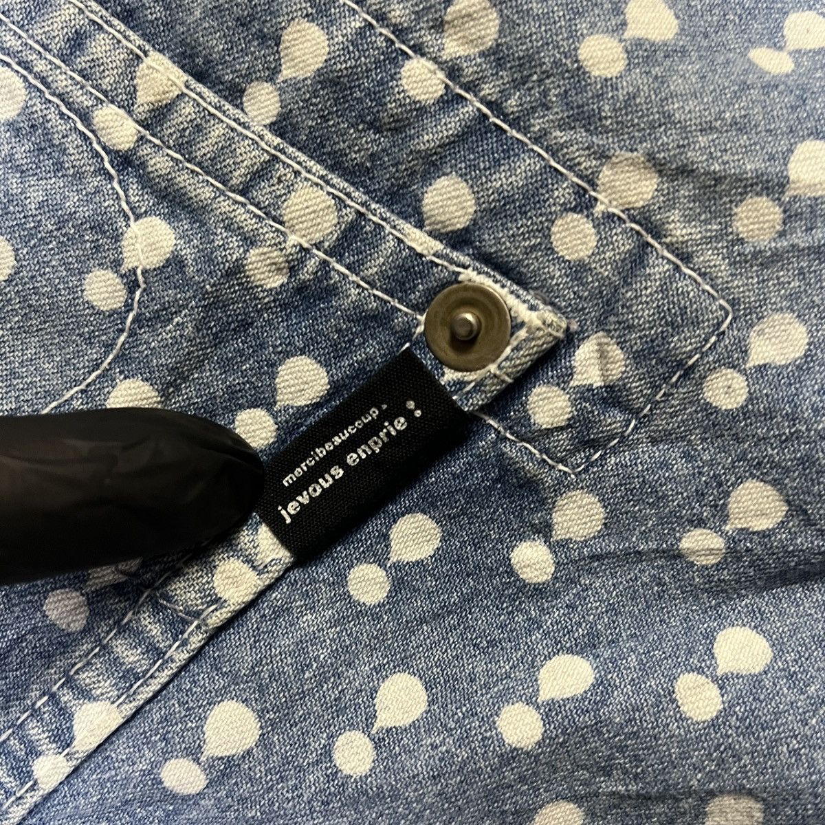 Issey Miyake Mercibeaucoup Jevous Enprie Polkadot Pants Size 29" - 4 Thumbnail