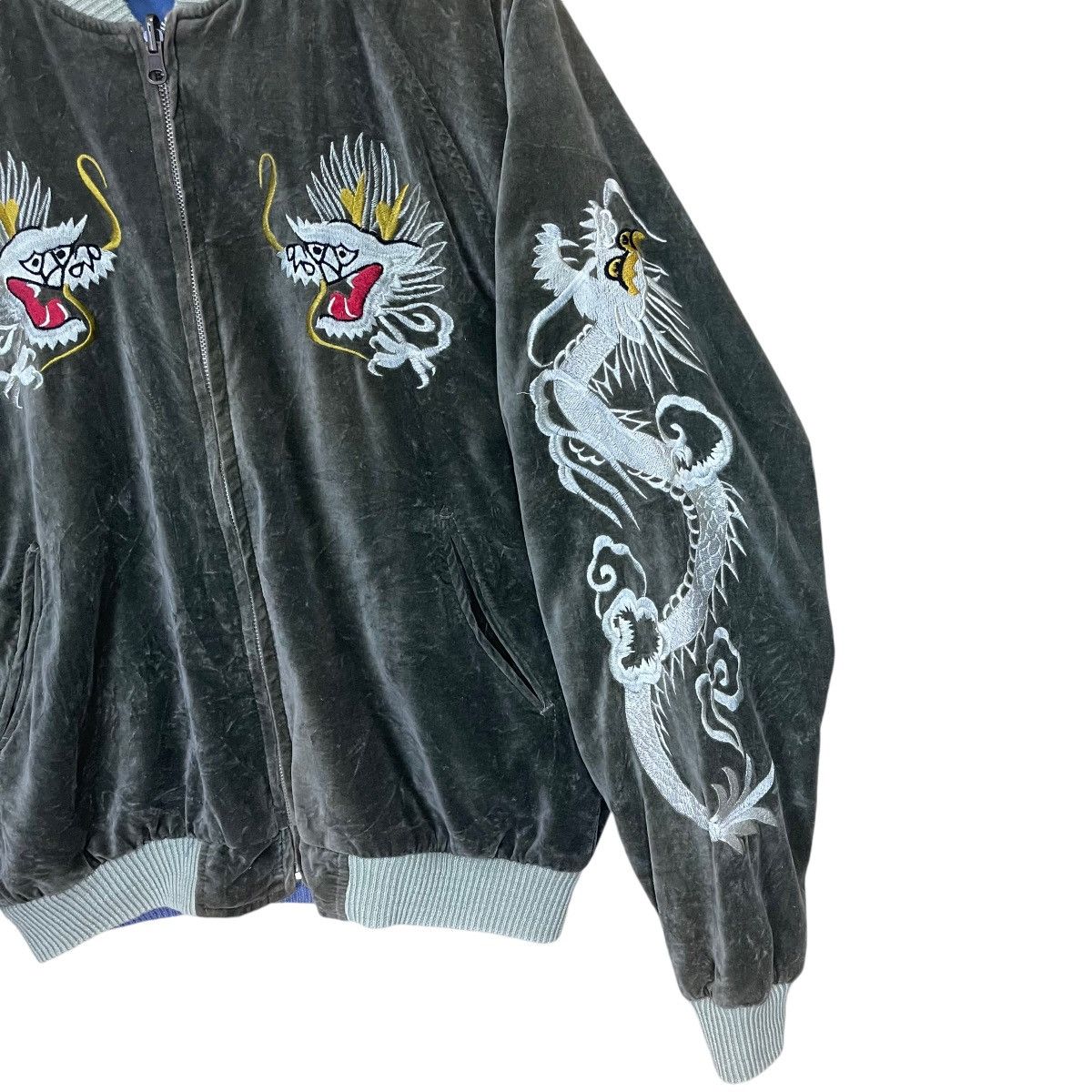 Japanese Brand × Vintage Vintage Sukajan Tiger Reversible Jacket Japanese Size US M / EU 48-50 / 2 - 3 Thumbnail